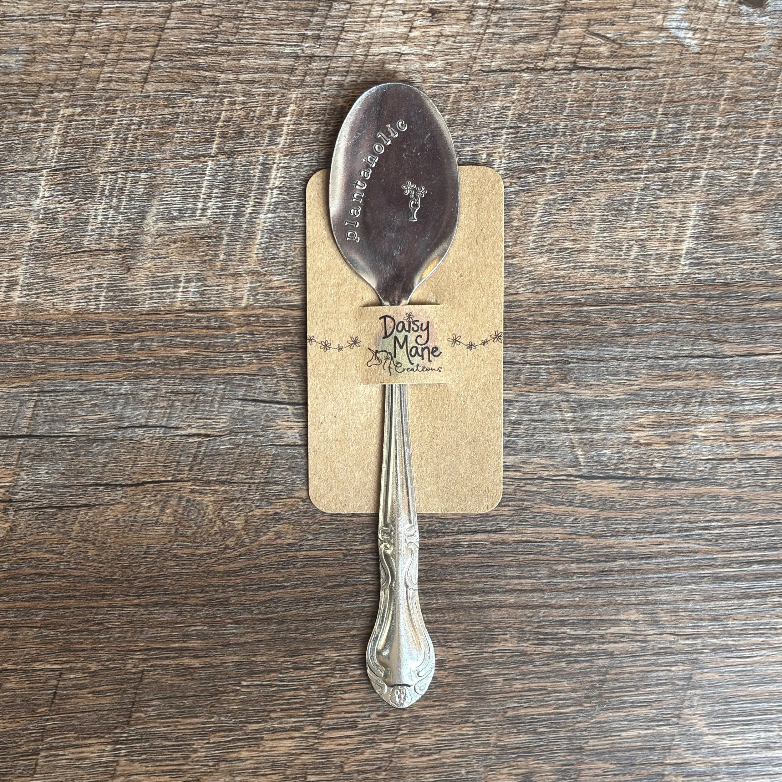“Plantaholic” Spoon Plant Marker