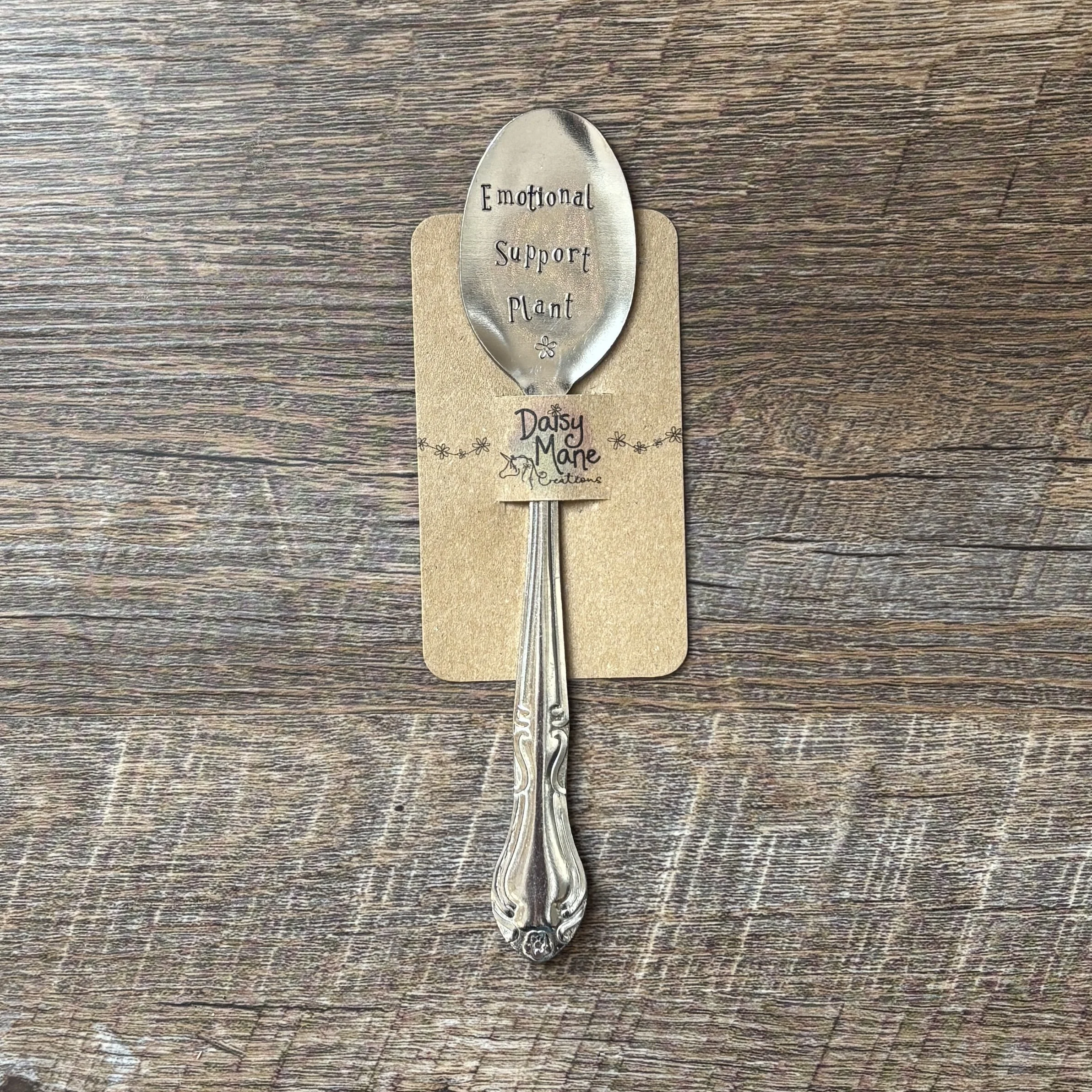 “Emotional Support Plant” Spoon Plant Marker