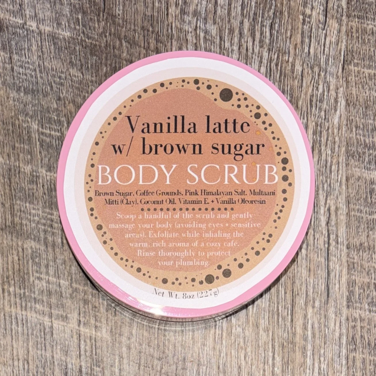 Vanilla Latte with Brown Sugar Body Scrub