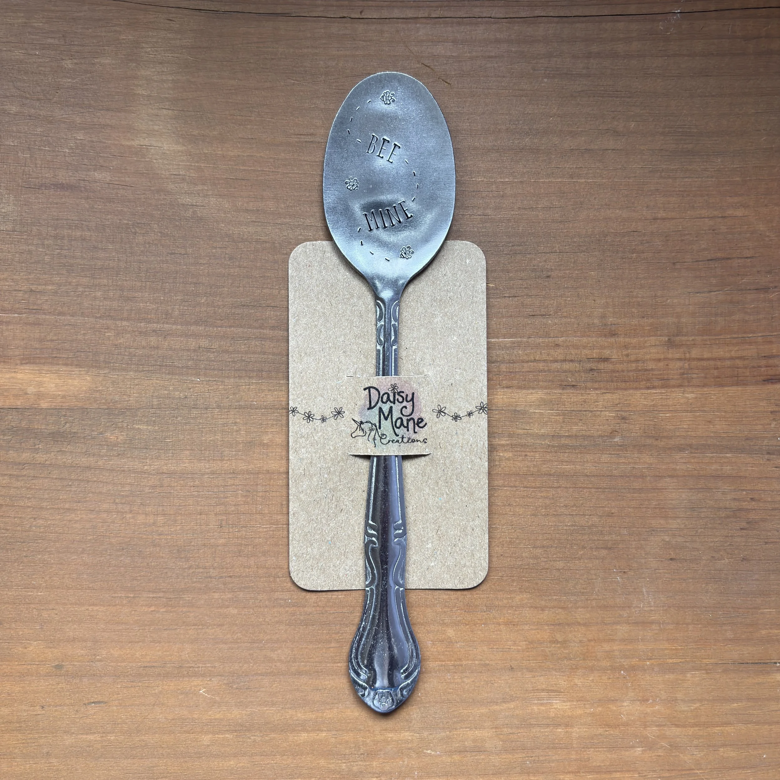 "Bee Mine" Spoon Plant Marker