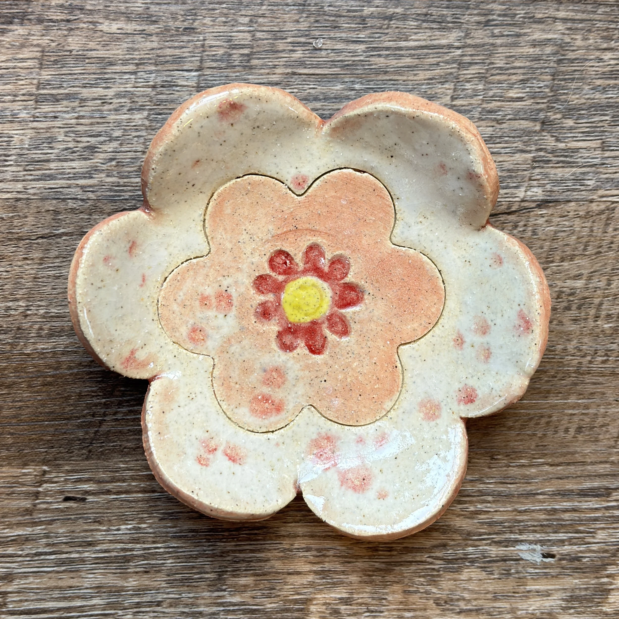 Red Blossom Trinket Tray