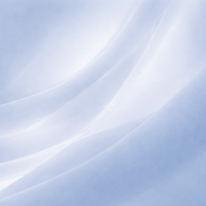Abstract light blue and white flowing lines or fabric.