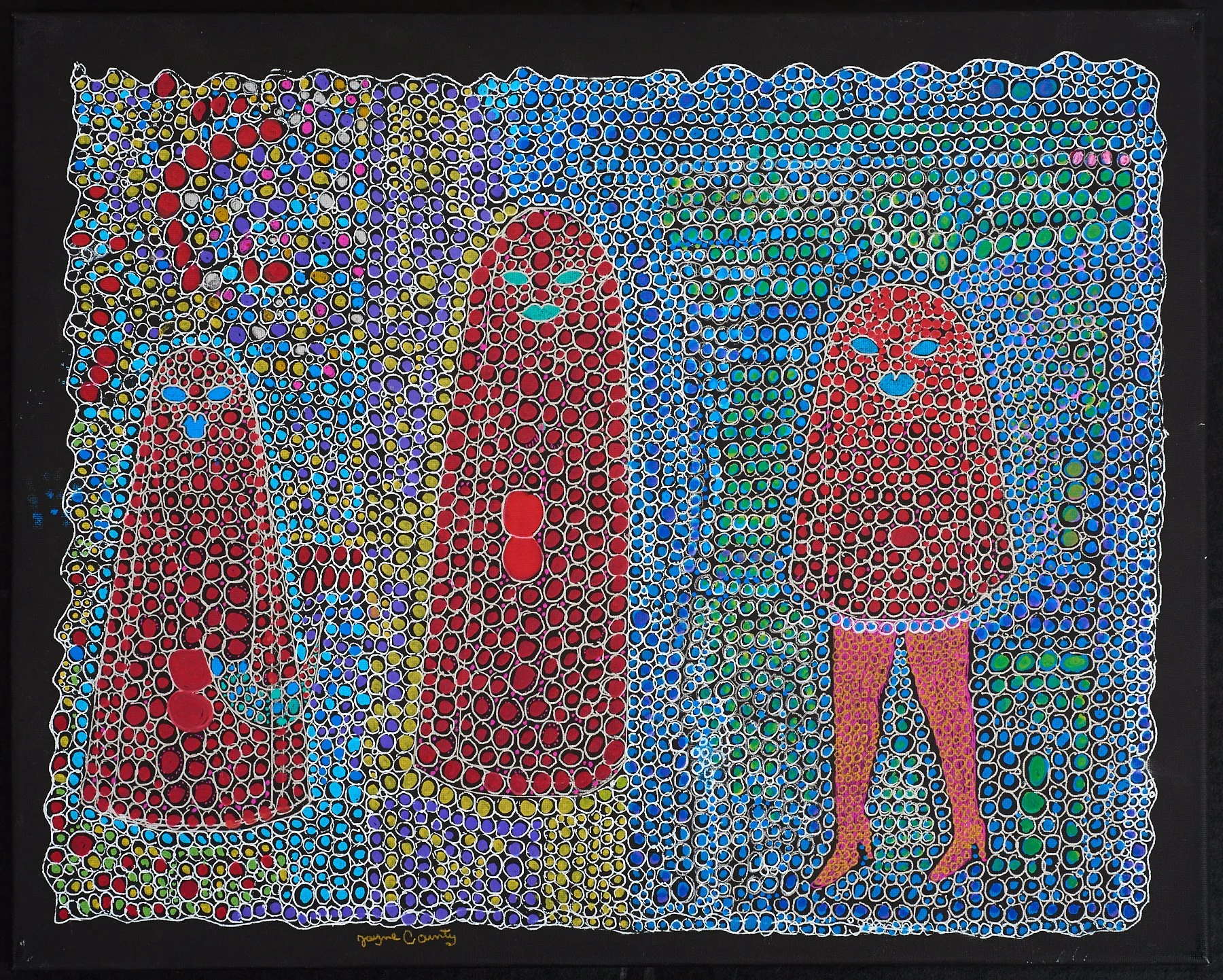 Dotsville Meets Red Dotted Creatures, 2017