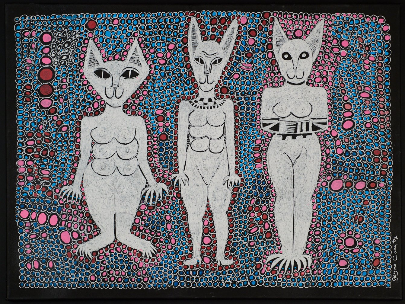 Three Cat Goddesses, 2019