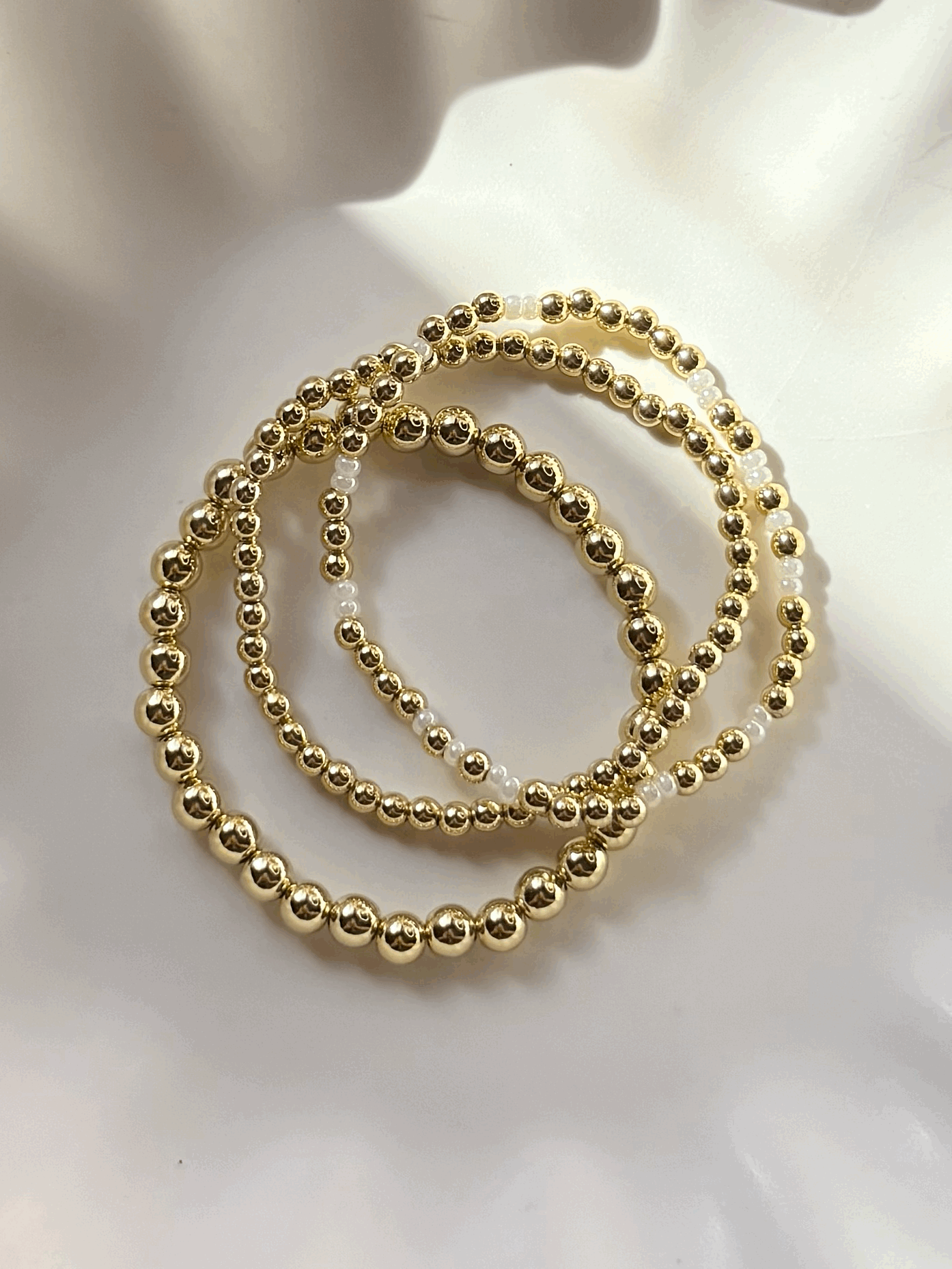 Gold Beaded Bracelet