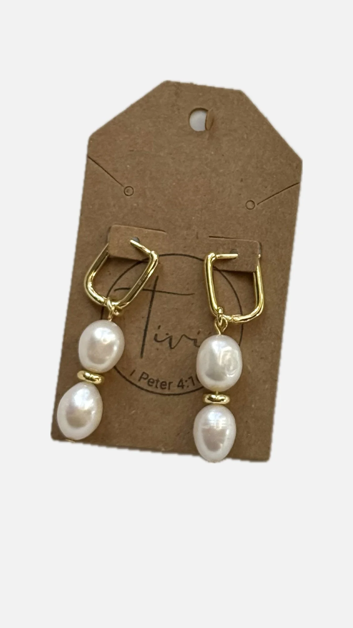 Drop Pearl Earrings