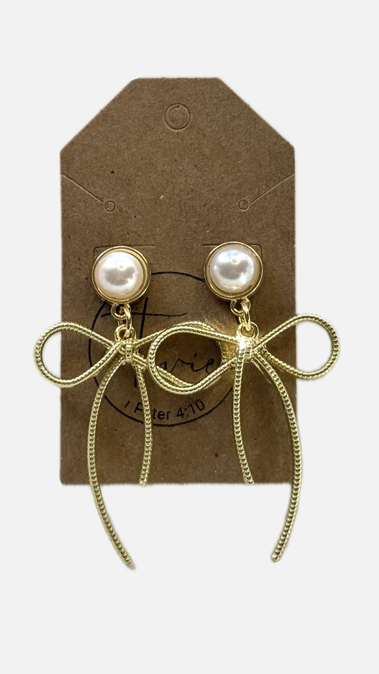 Pearls + Bows Earrings