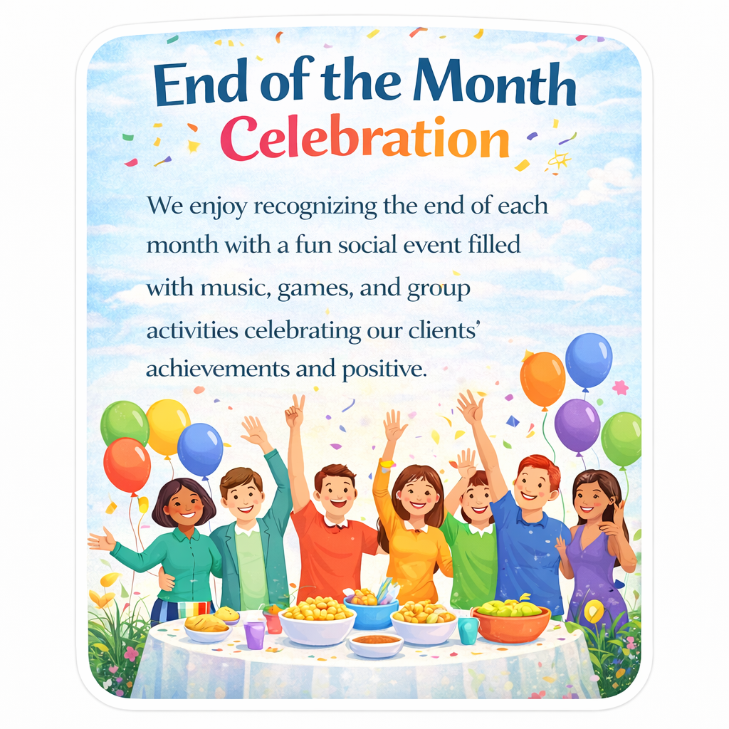 End Of the Month Celebration