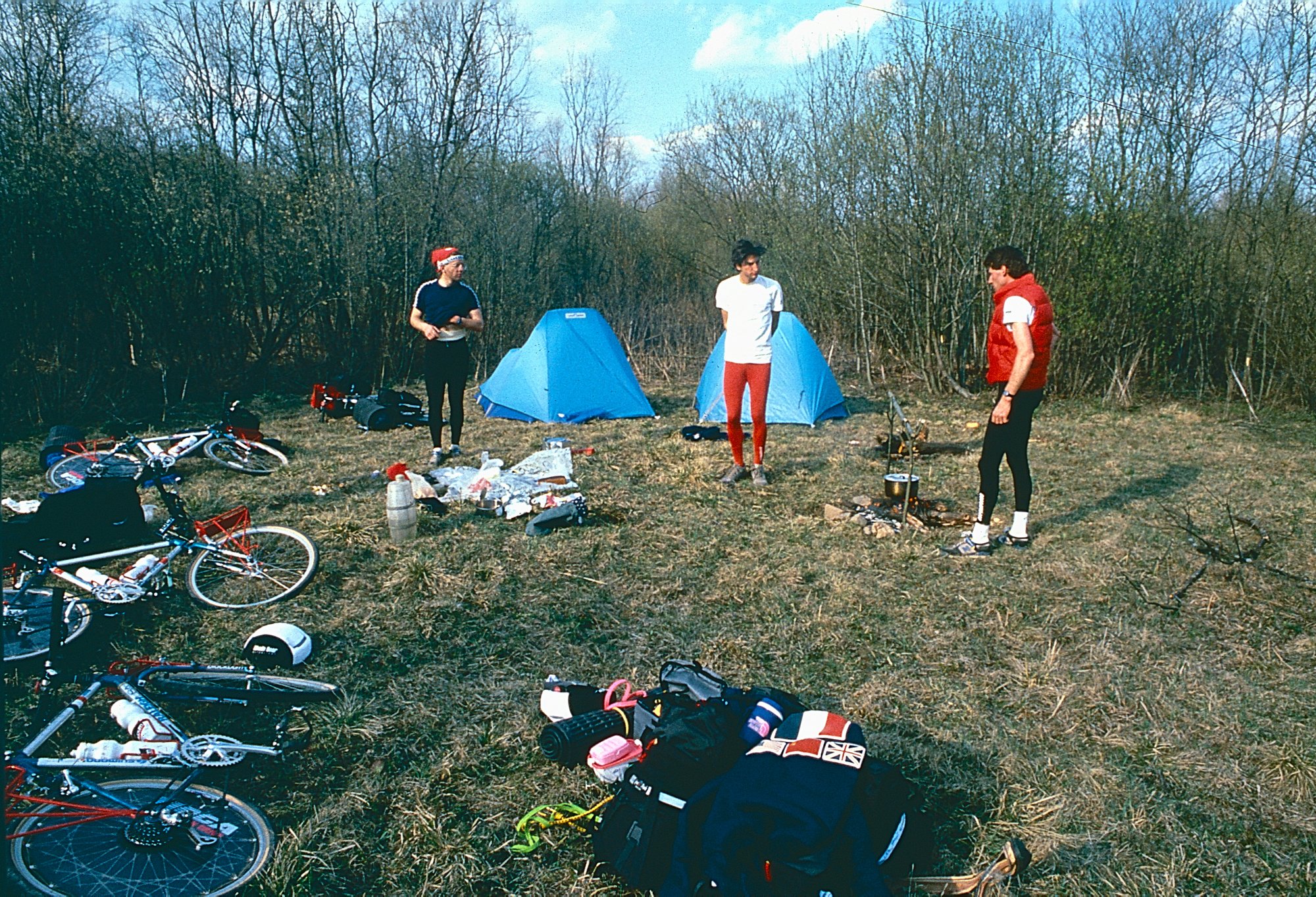 Getting ready for a new day in the saddle as we approach Moscow.