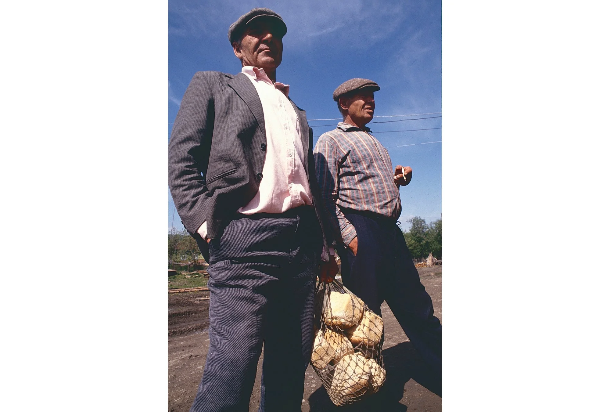 Russian bread, one kopeck per slice.