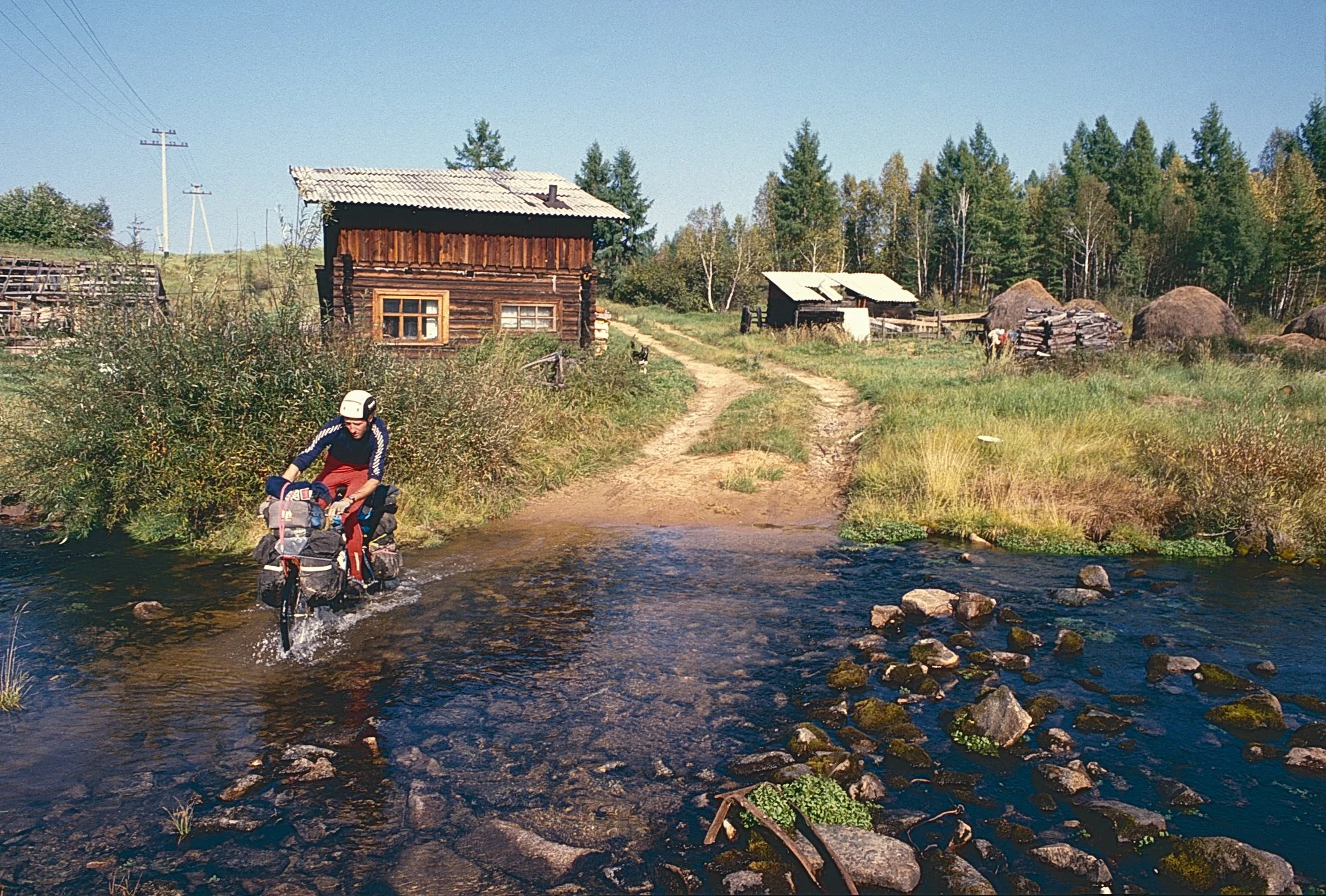 Trying not to ruin a dry sunny day.