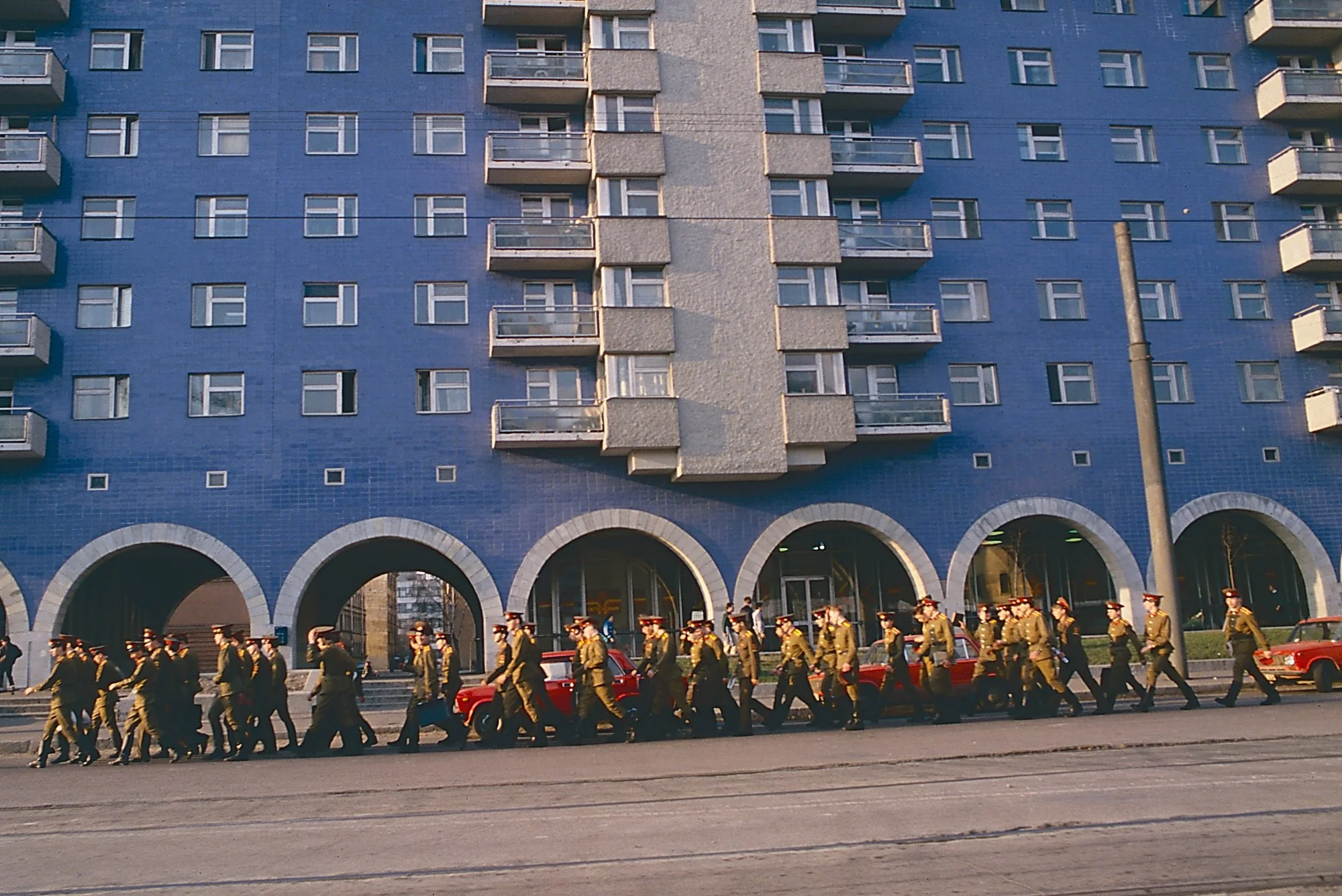 The Red Army goes for a stroll.