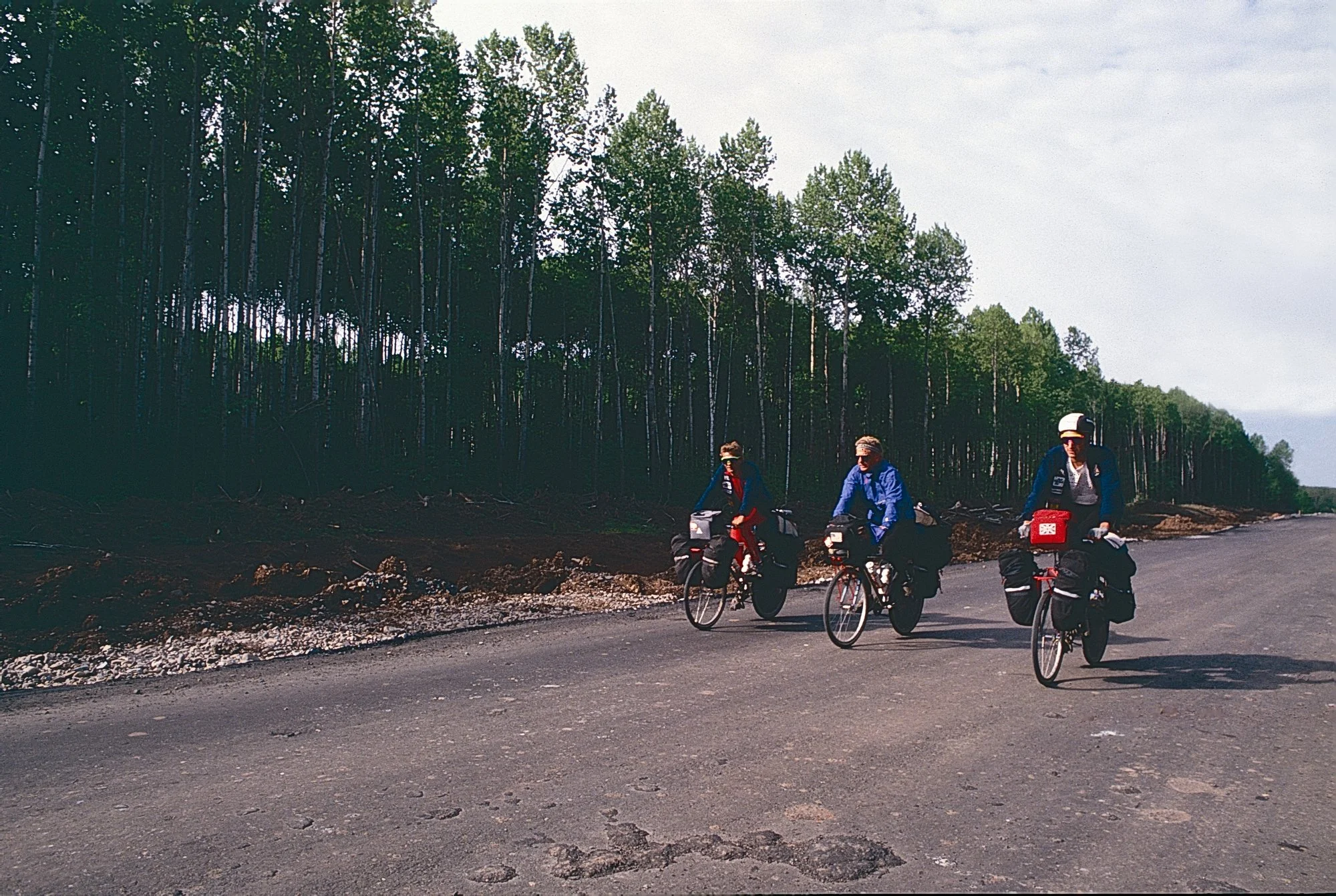 The landscape changes as we approach the Ural Mountains, a welcome sight after the featureless Russian plains. 