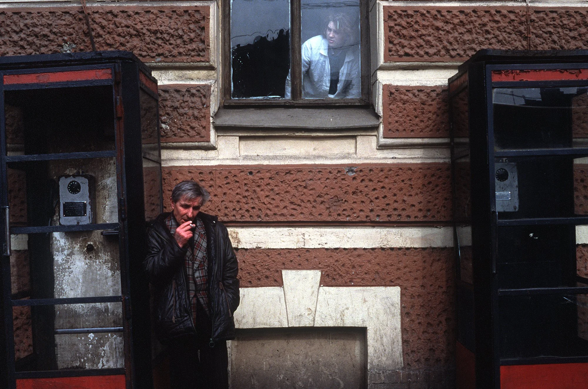 Street scene in Leningrad.
