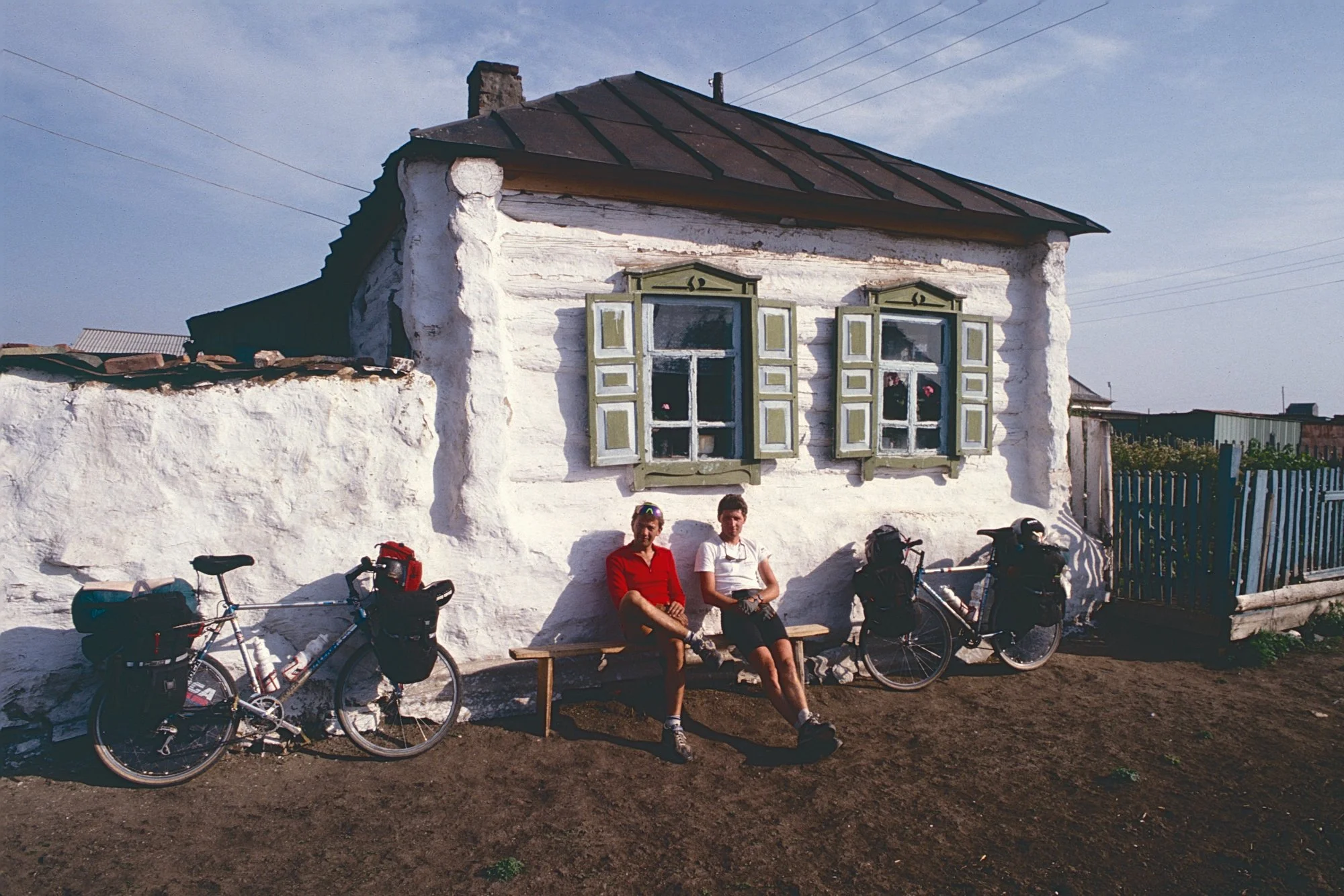 Taking a break with Vitale. 