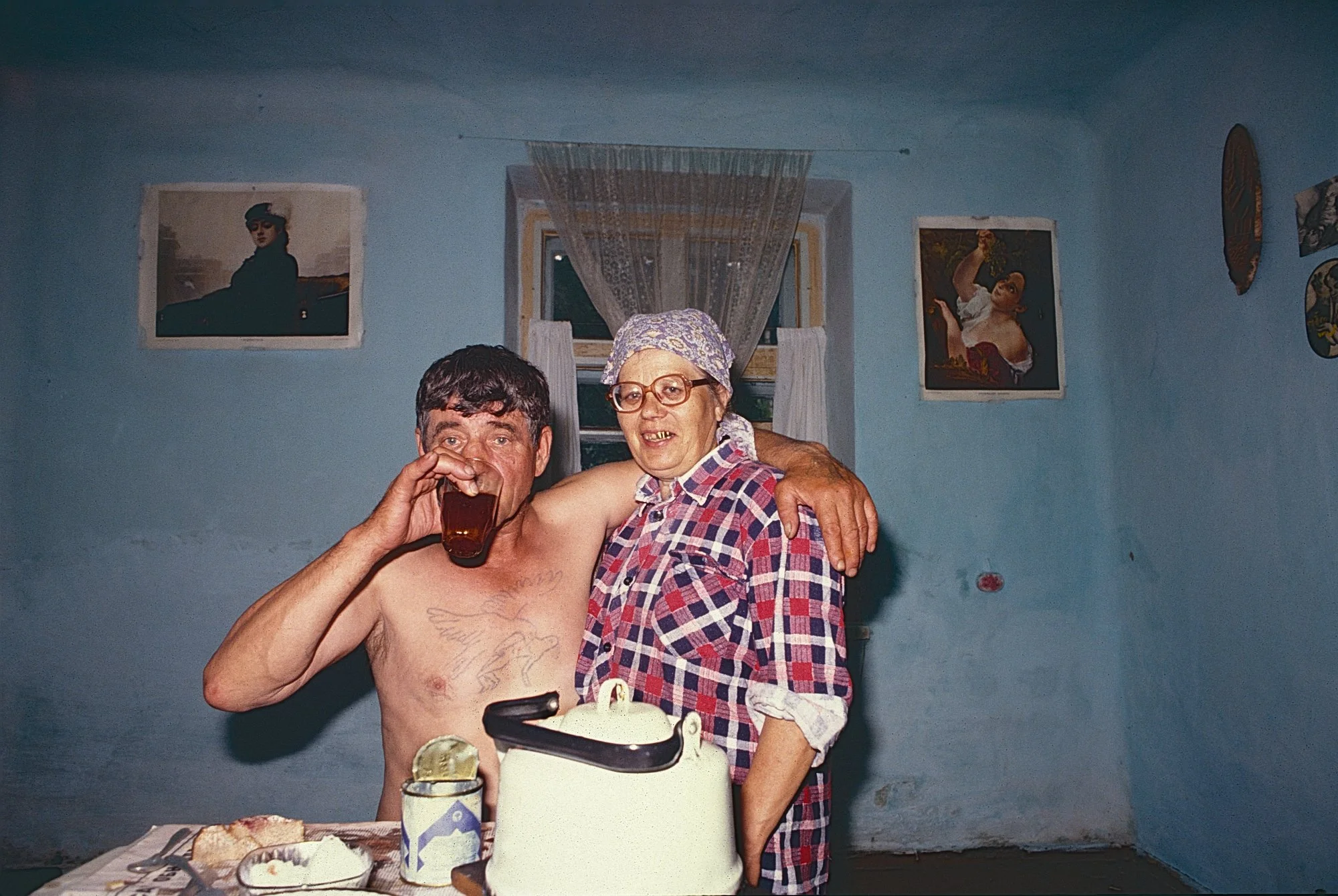 A couple invites us for drinks in a remote Altai Mountains settlement. 