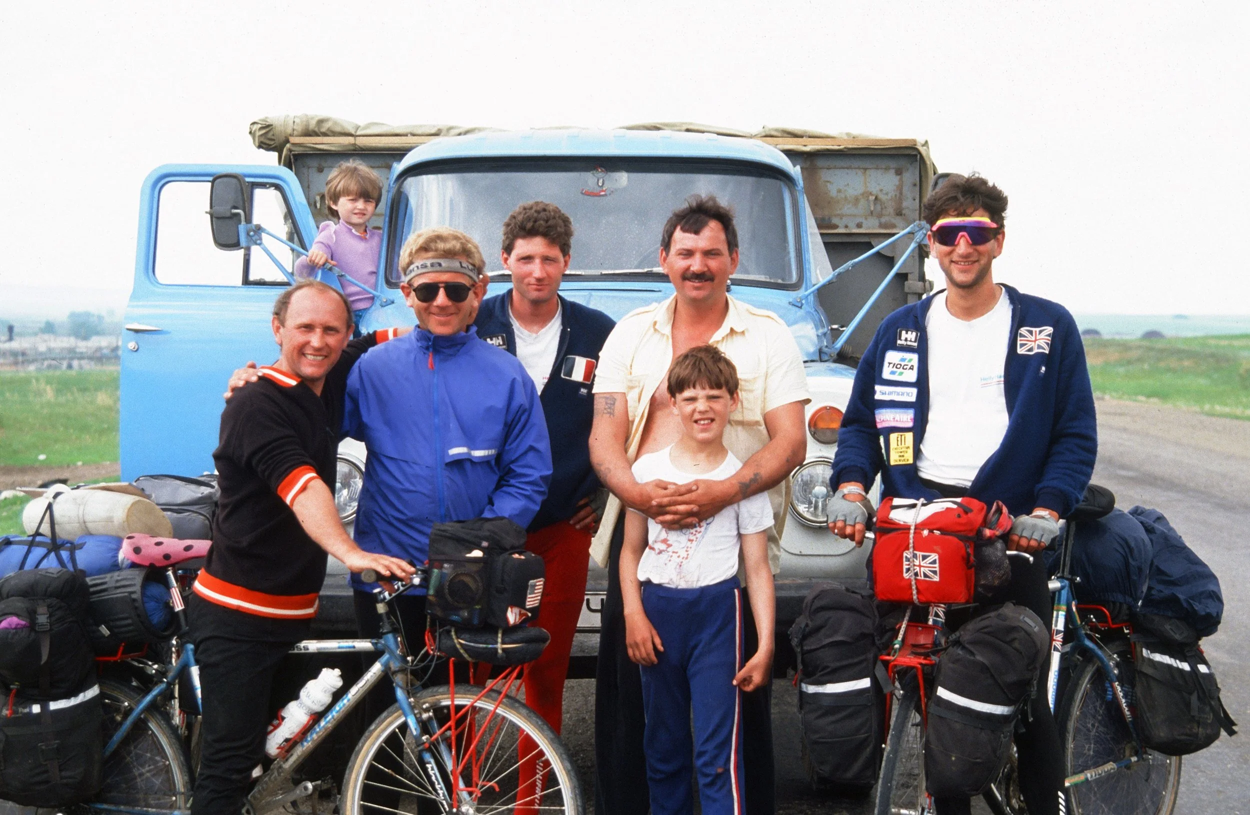 Making friend in Siberia.