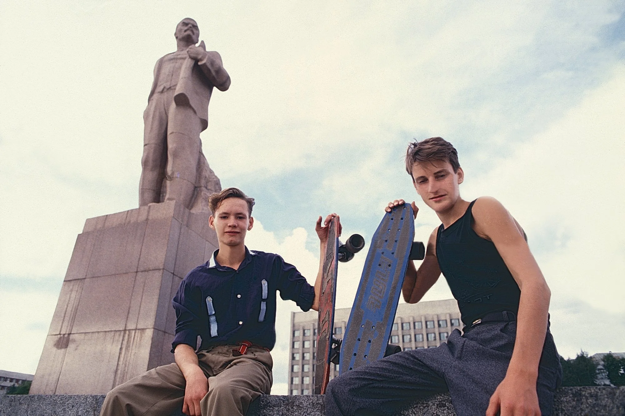 Siberian skateboarders.