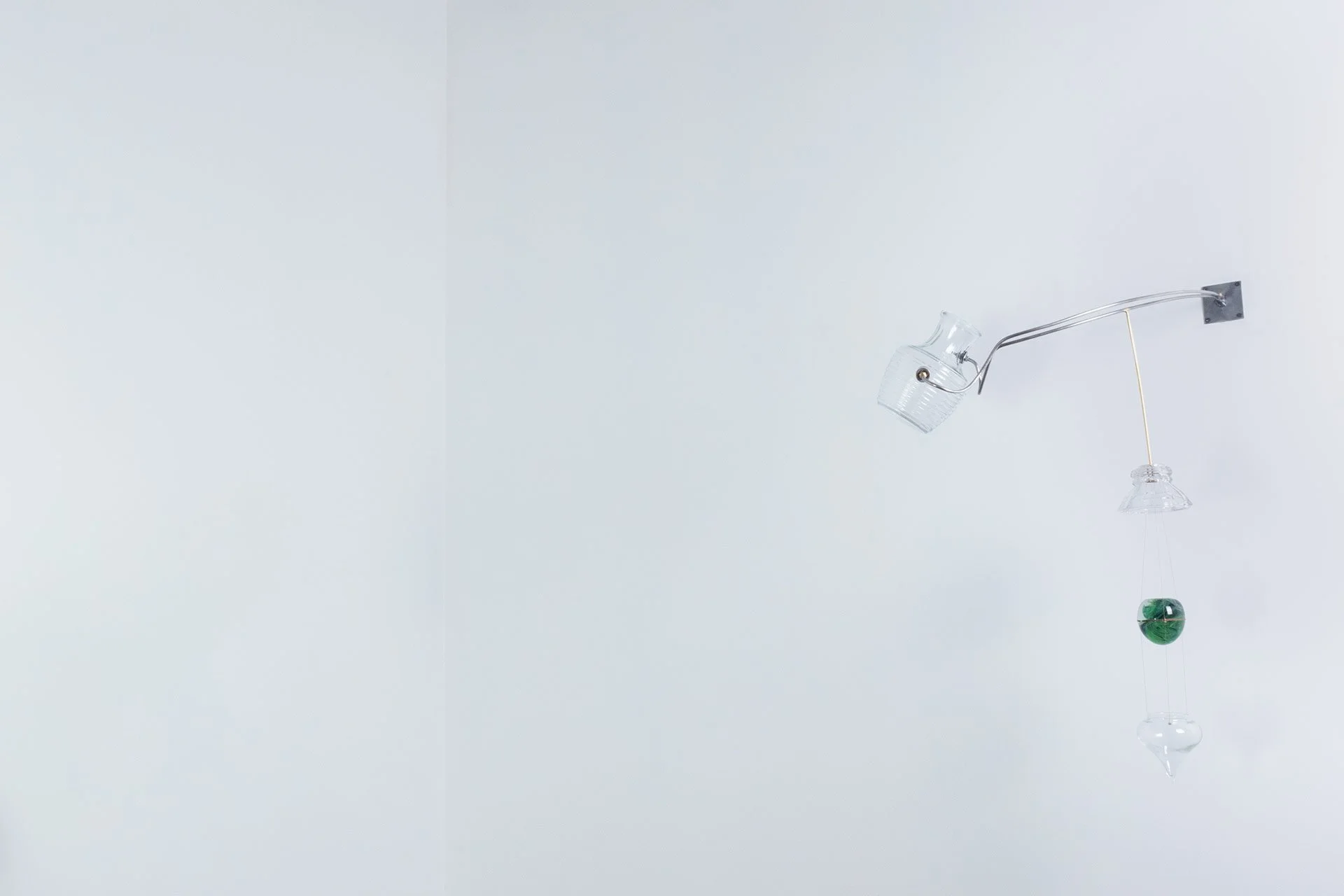 Unilluminated, wider view of the fixture.