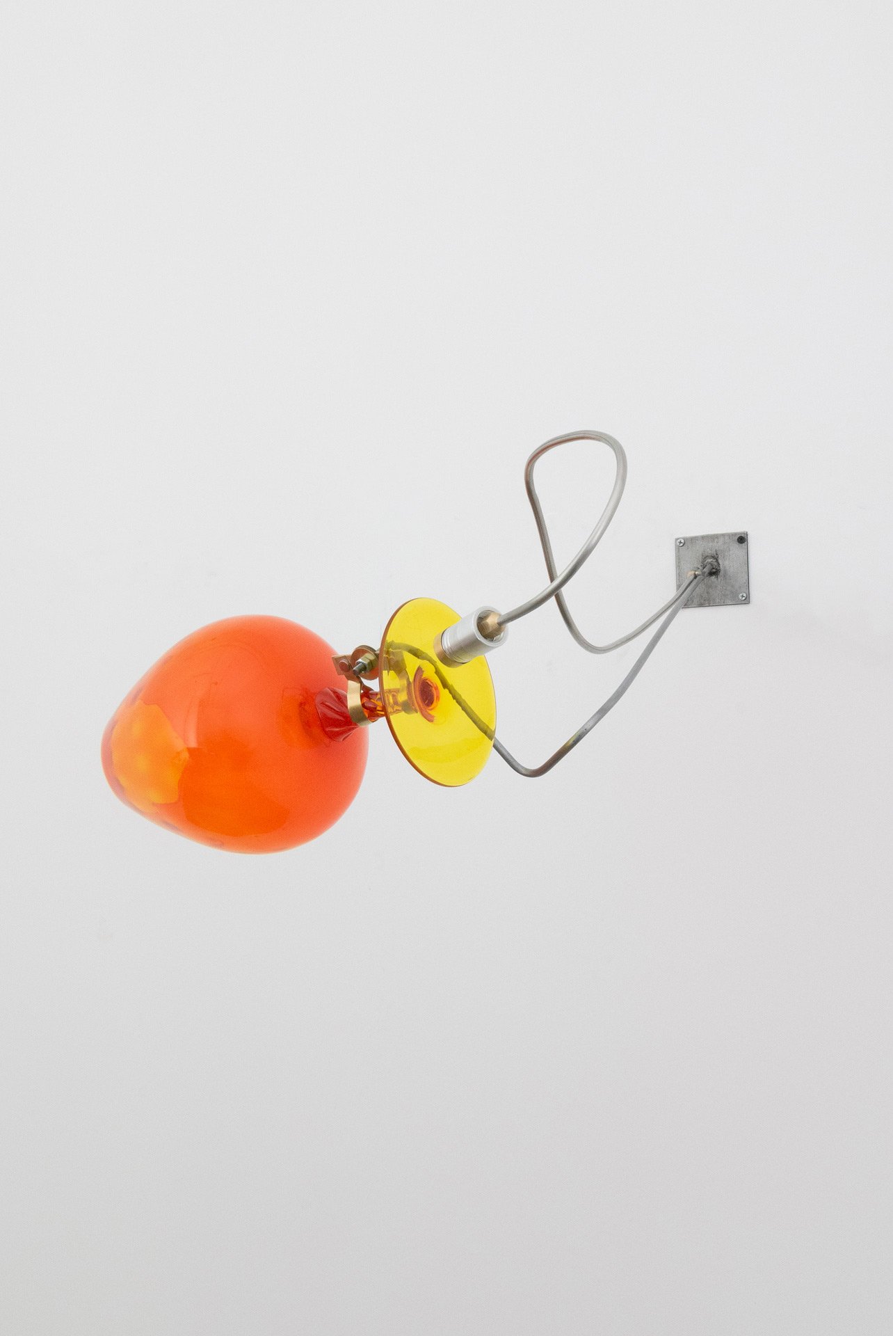 Unilluminated, the orange goblet is emphasized.
