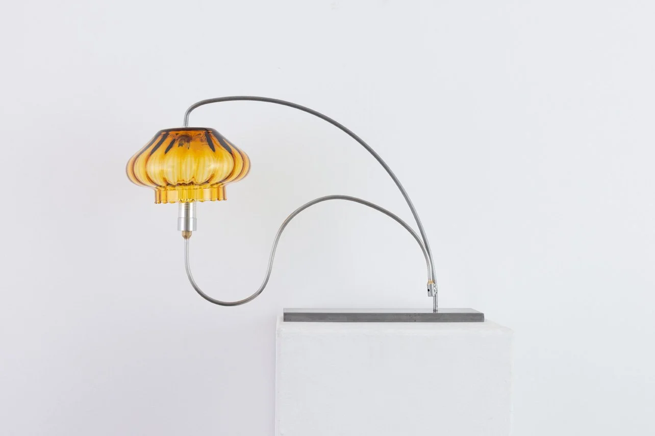 Unilluminated, the yellow circus tent jar is emphasized.