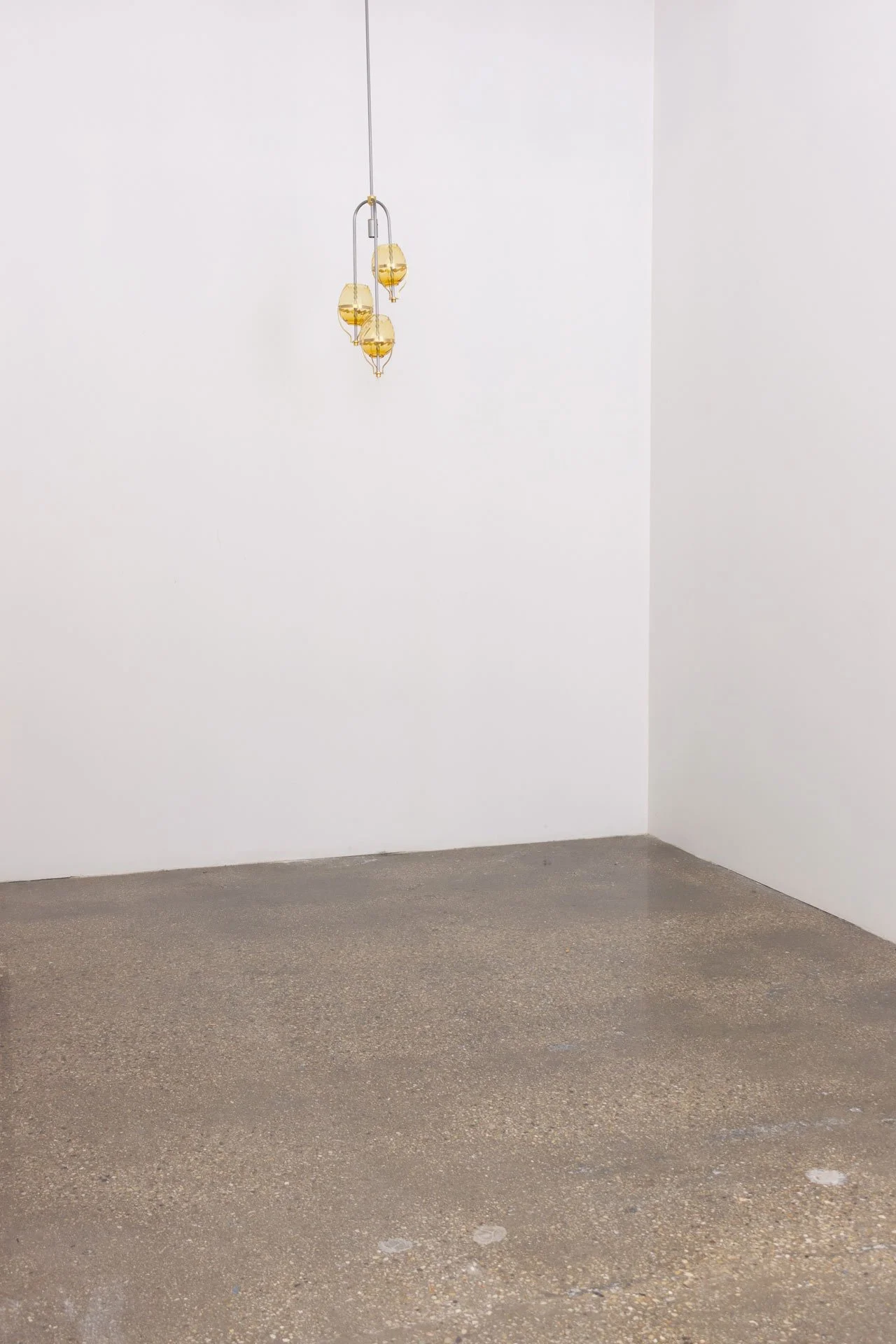 Unilluminated, wider view of the fixture.