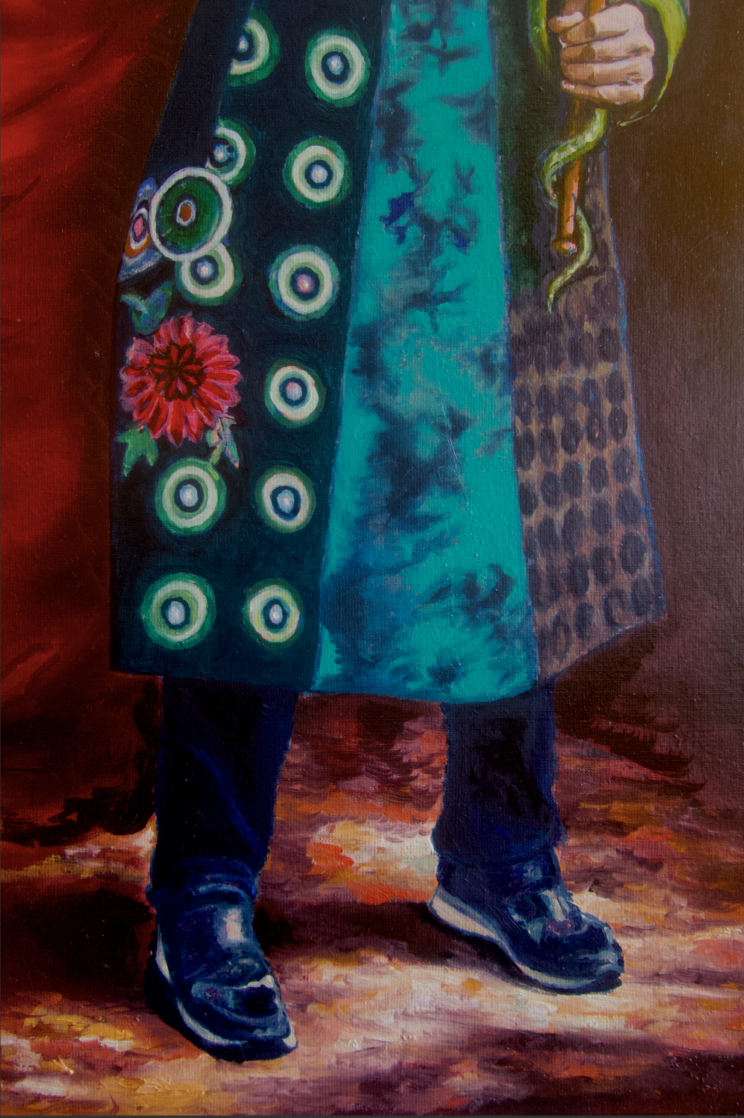 Portrait du Docteur Francine Henry
Huile sur toile, 100 x 70 cm , detail , 2026
