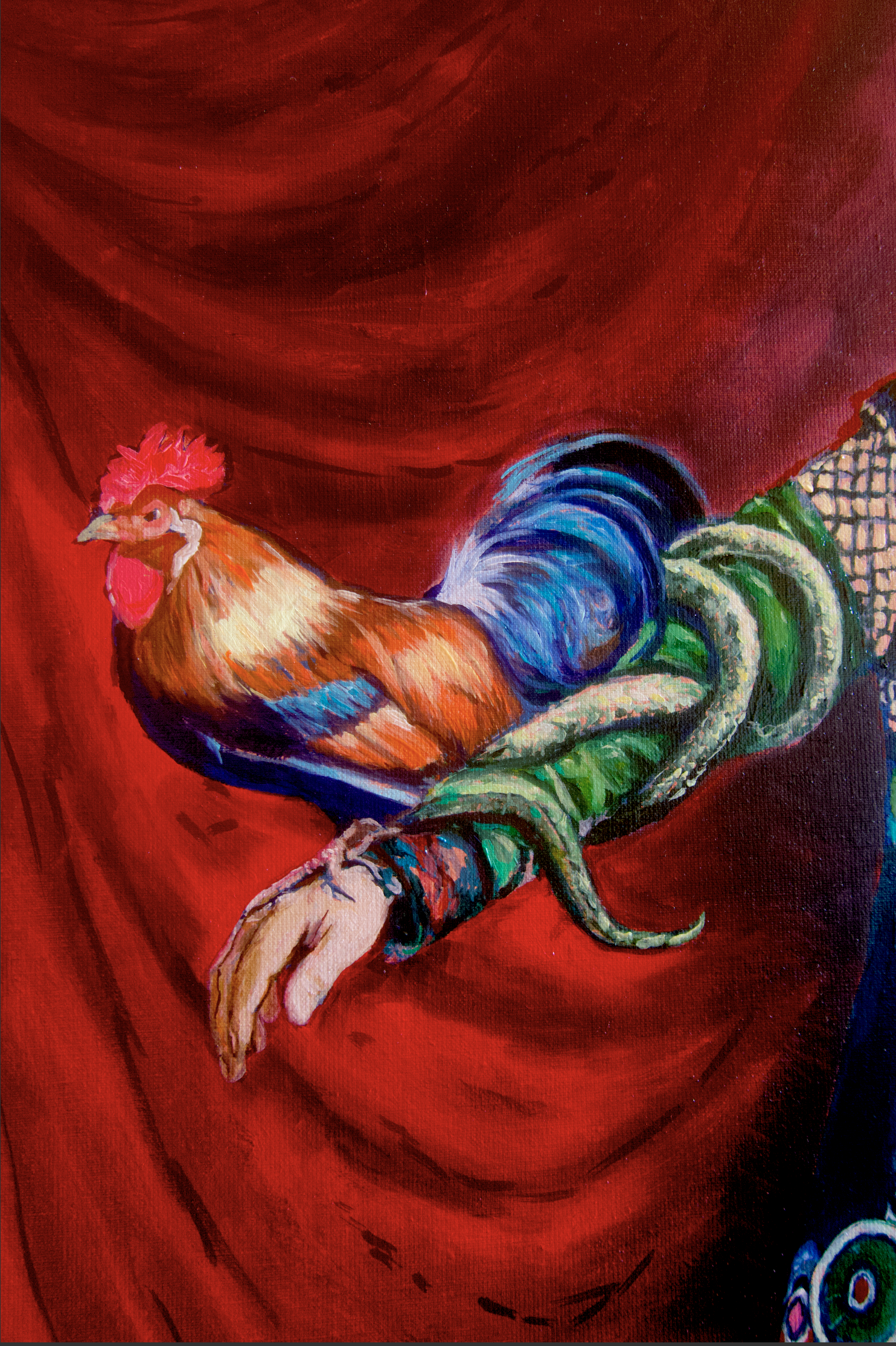 Portrait du Docteur Francine Henry
Huile sur toile, 100 x 70 cm , detail , 2026