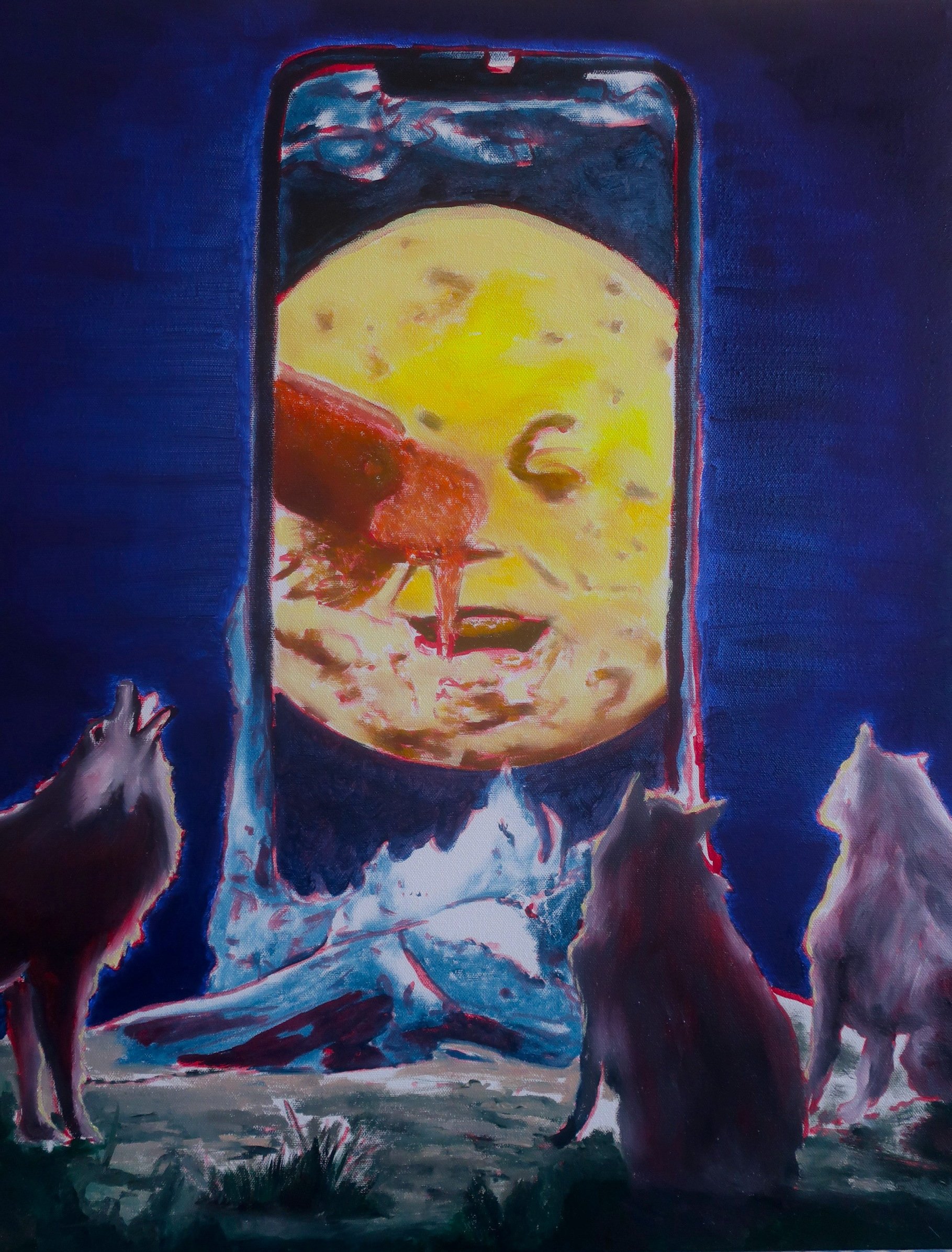 "Allegory,"(Oil on canvas ,100 x 70 cm , detail , 2025)