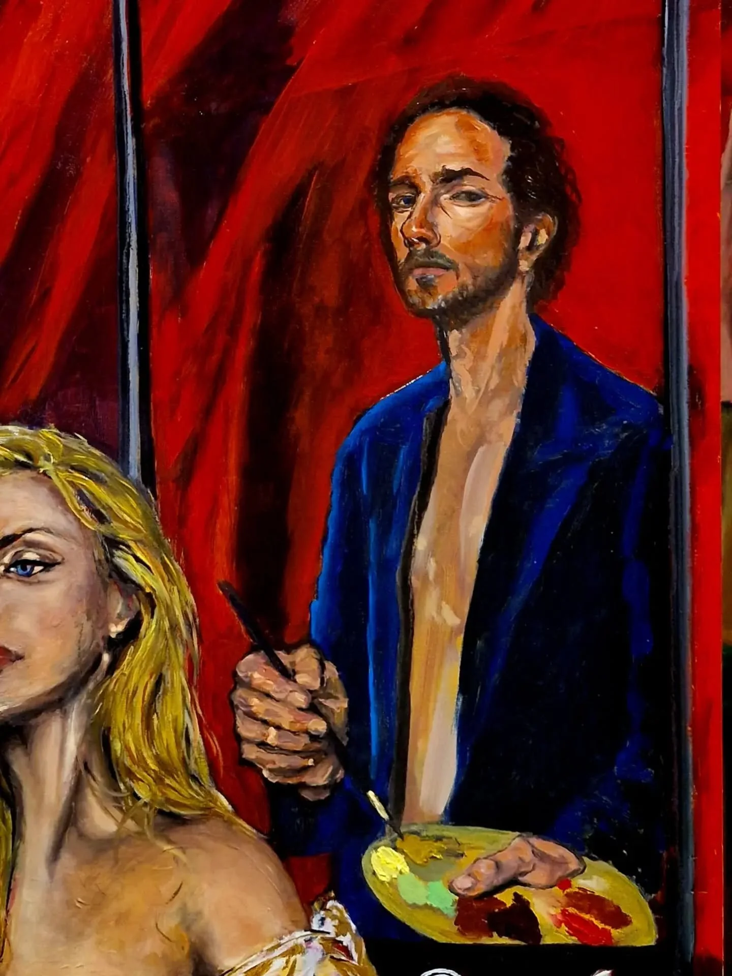 "Kira"  Oil on canvas, 100 × 70 cm , detail , 2026