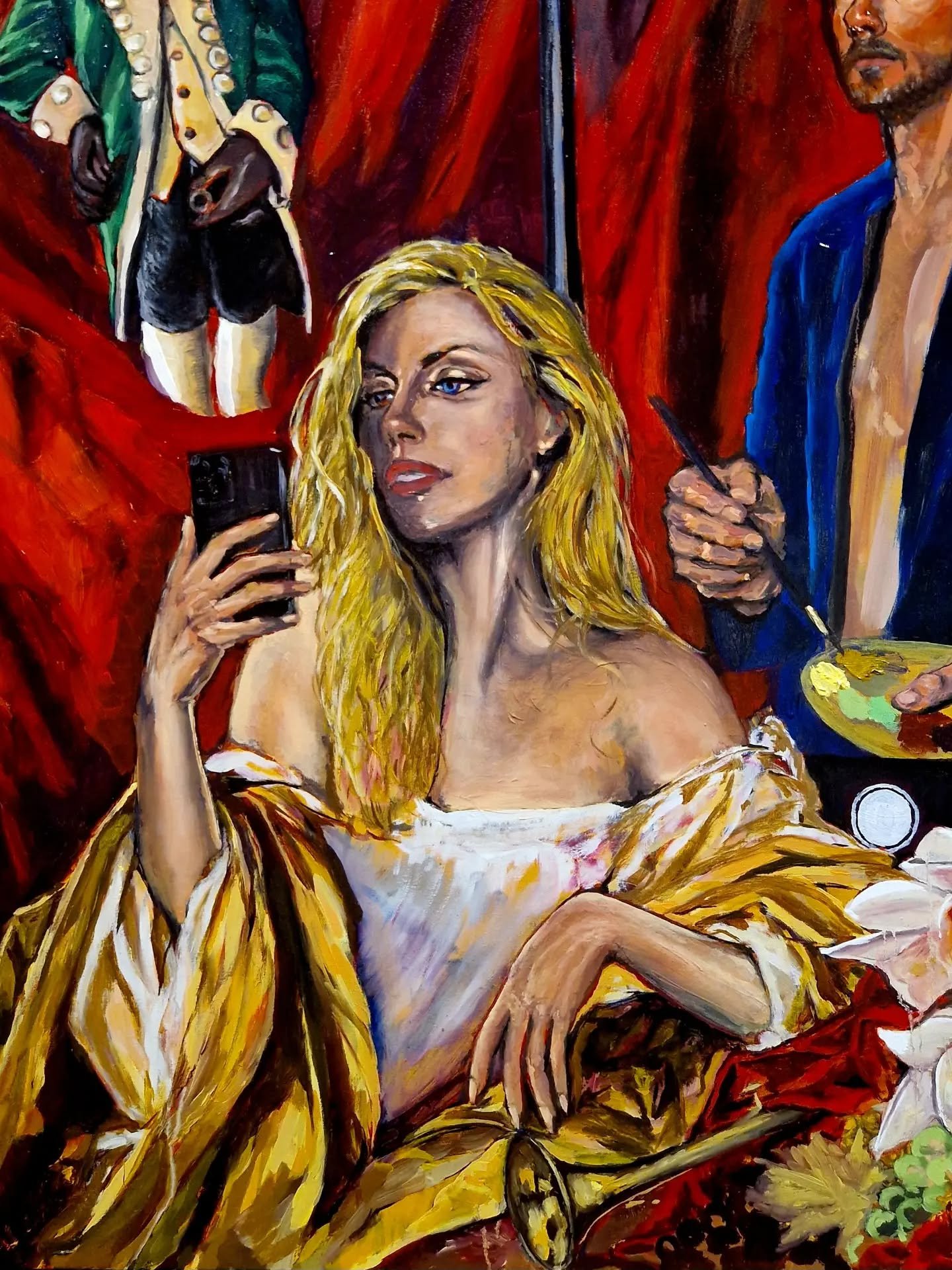 "Kira"  Oil on canvas, 100 × 70 cm , detail , 2026