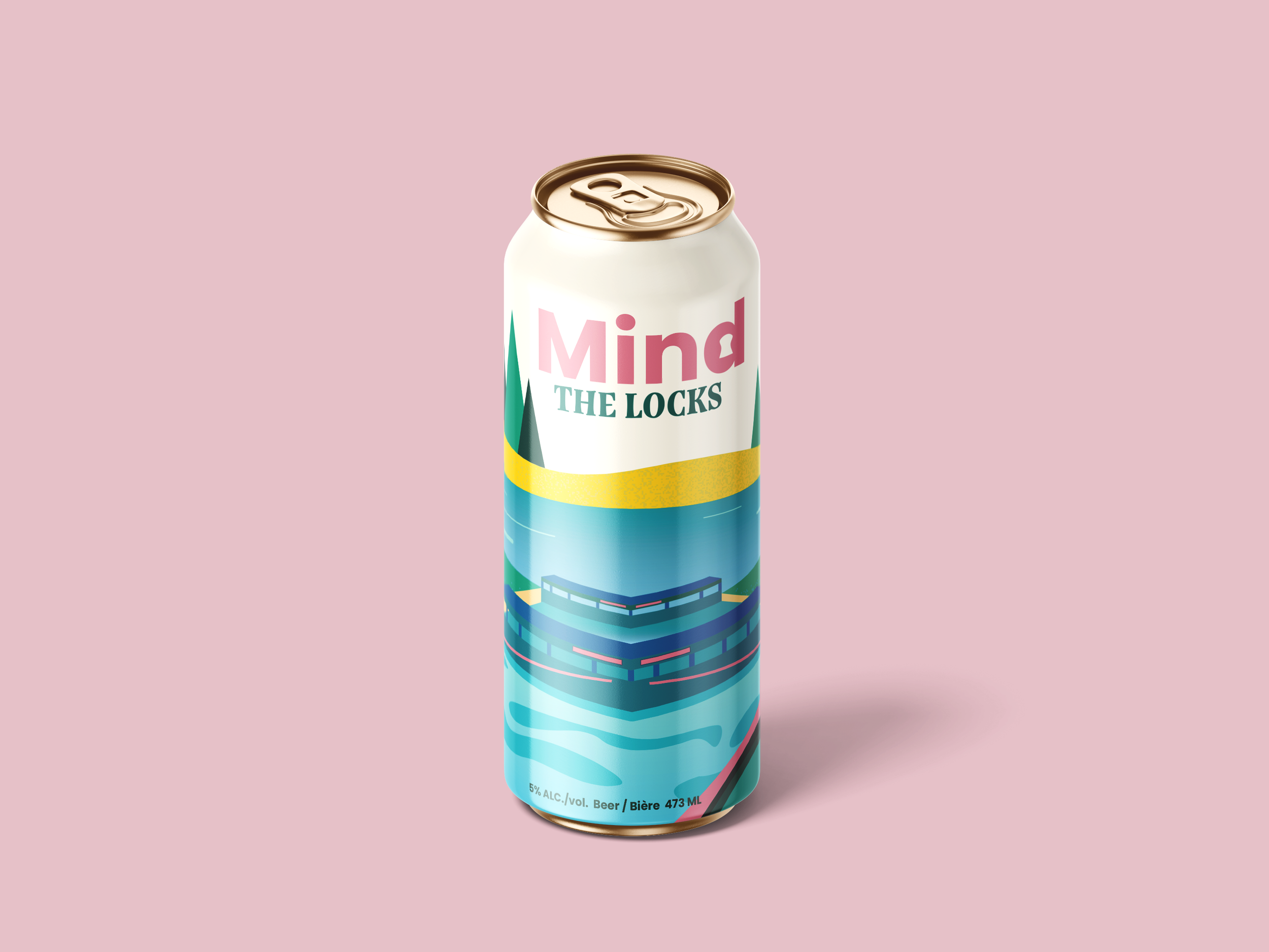 Image of beer can that says mind the locks