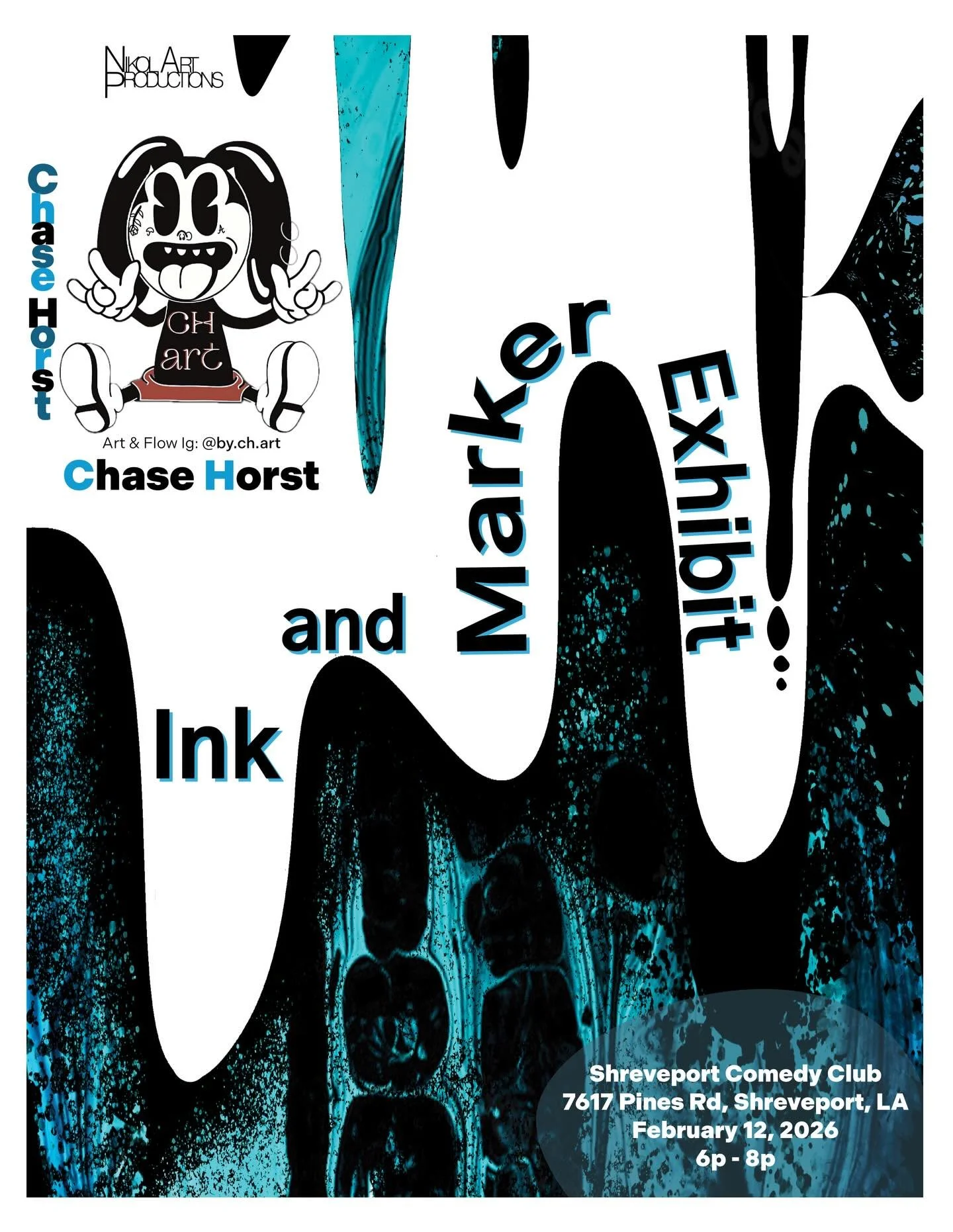 🌱✨🌞 Chase Horst explores bold color, animated styles, and art driven by curiosity and feeling. 🌱✨🌞

My name is Chase, and I&rsquo;m a multidisciplinary artist from Shreveport LA.

I work mainly with digital, acrylic, and marker mediums, with some