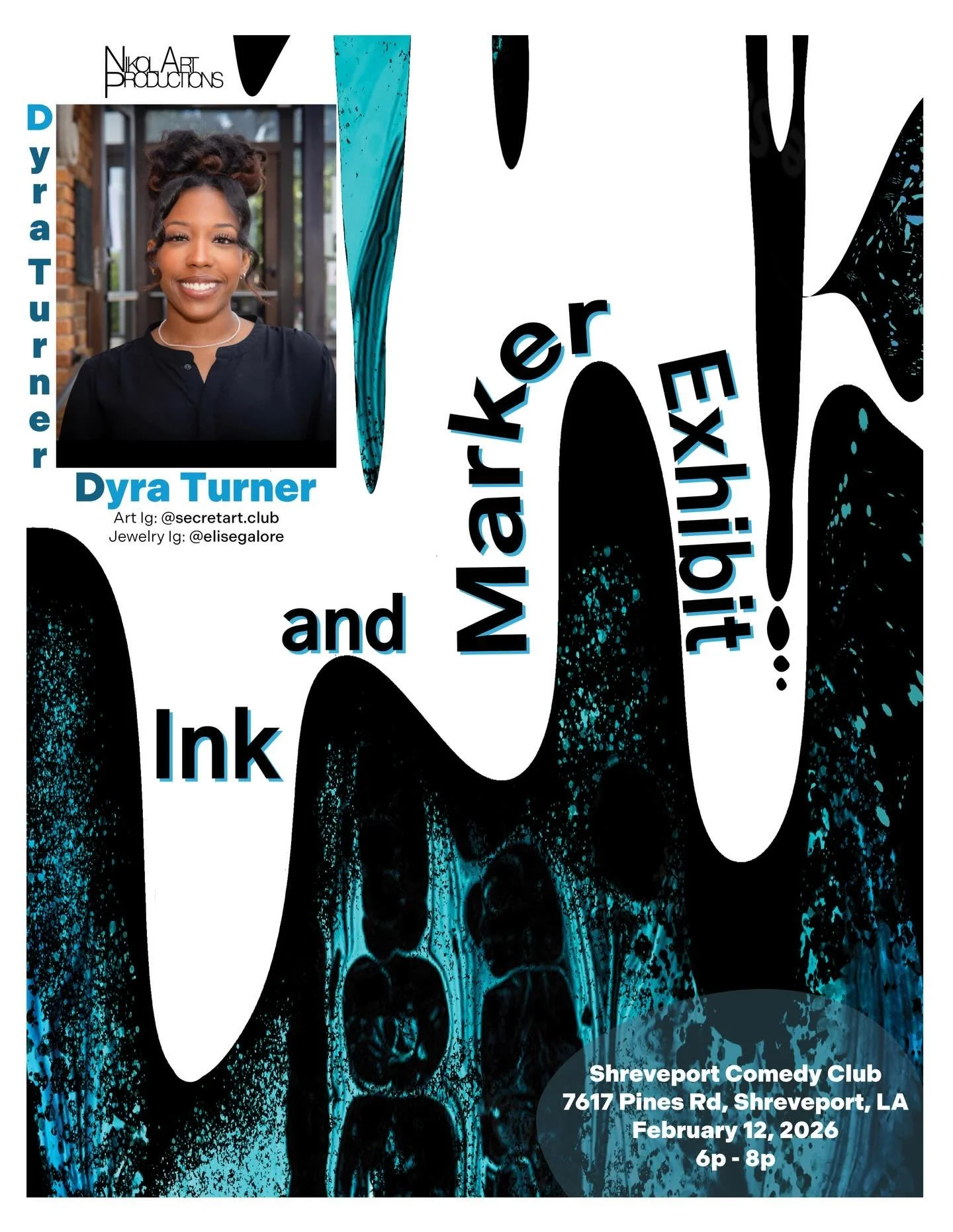 🦋🌱✨ We have Emerging Artist Dyra Turner🦋🌱✨

Dyra Turner is a Shreveport-based artist who earned her degree in Fine and Graphic Arts from Northwestern State University in 2023. 
She debuted her first solo gallery show in June 2025 at Bossier Arts 
