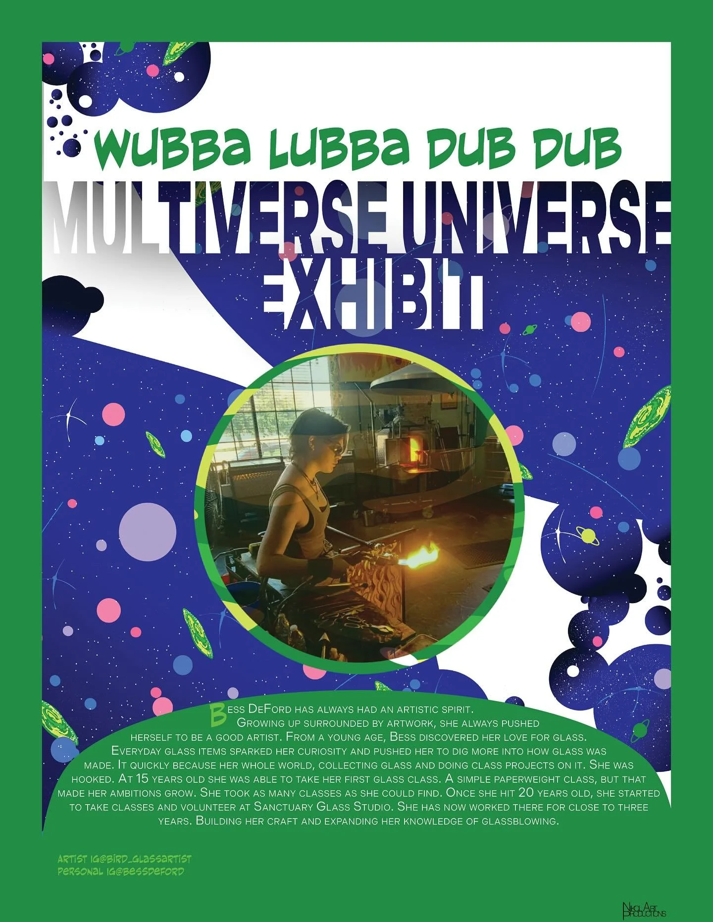 ☢️🧬🥼Carpin&rsquo; all them diems🥼☢️🧪 

🧬🧪Bess DeFord is a flamin hot creative! 🧪🥼 

Bess DeFord has always had an artistic spirit. Growing up surrounded by artwork, she always pushed herself to be a good artist. From a young age, Bess discove
