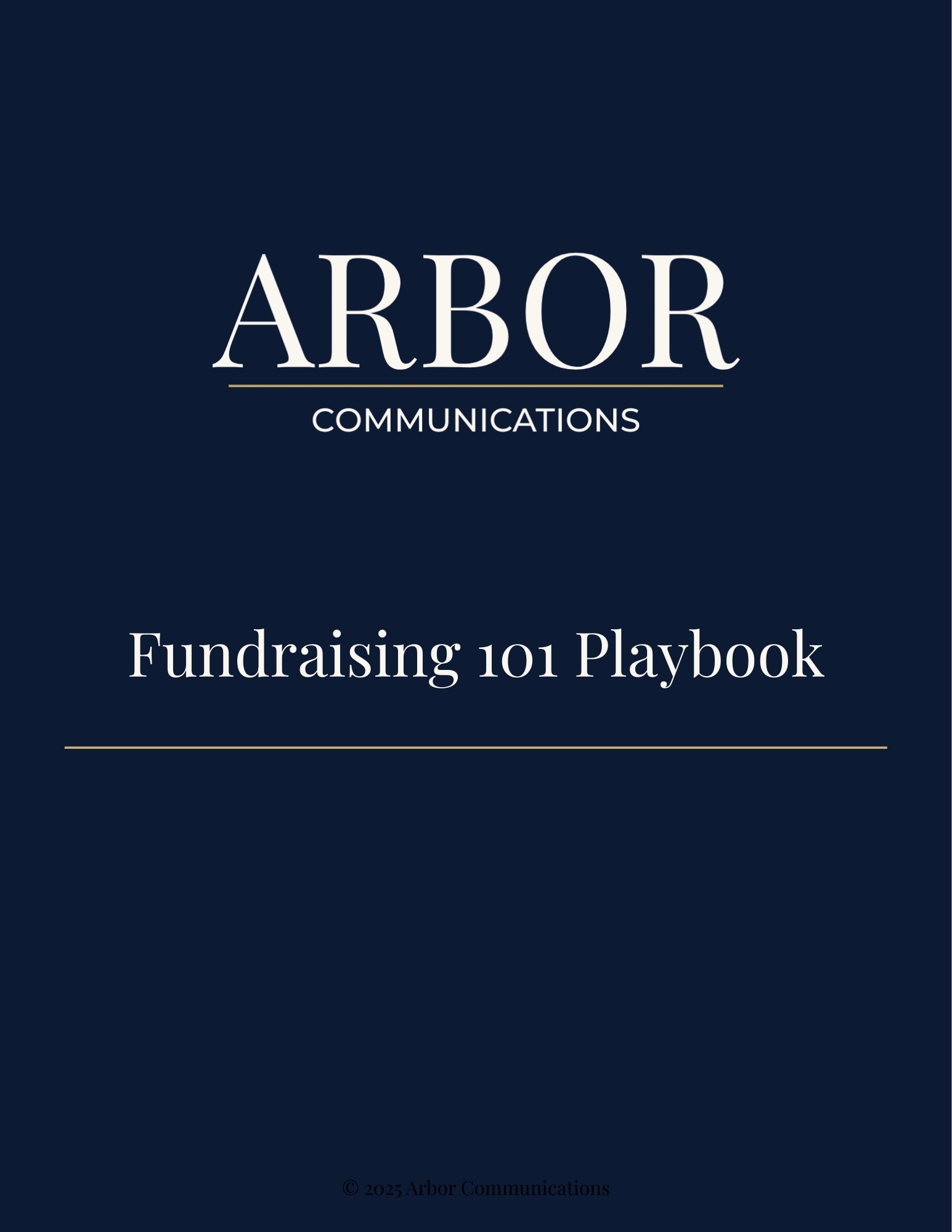 Fundraising 101 Playbook