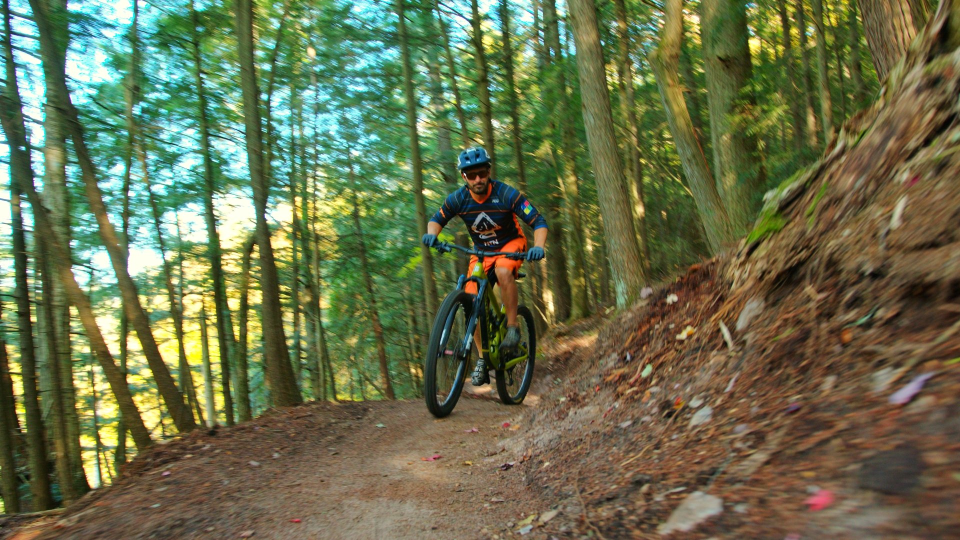 NTN Bike Trails Through The Woods in Marquette Michigan
