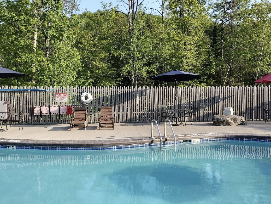 Swimming Pool with Trees in the Background