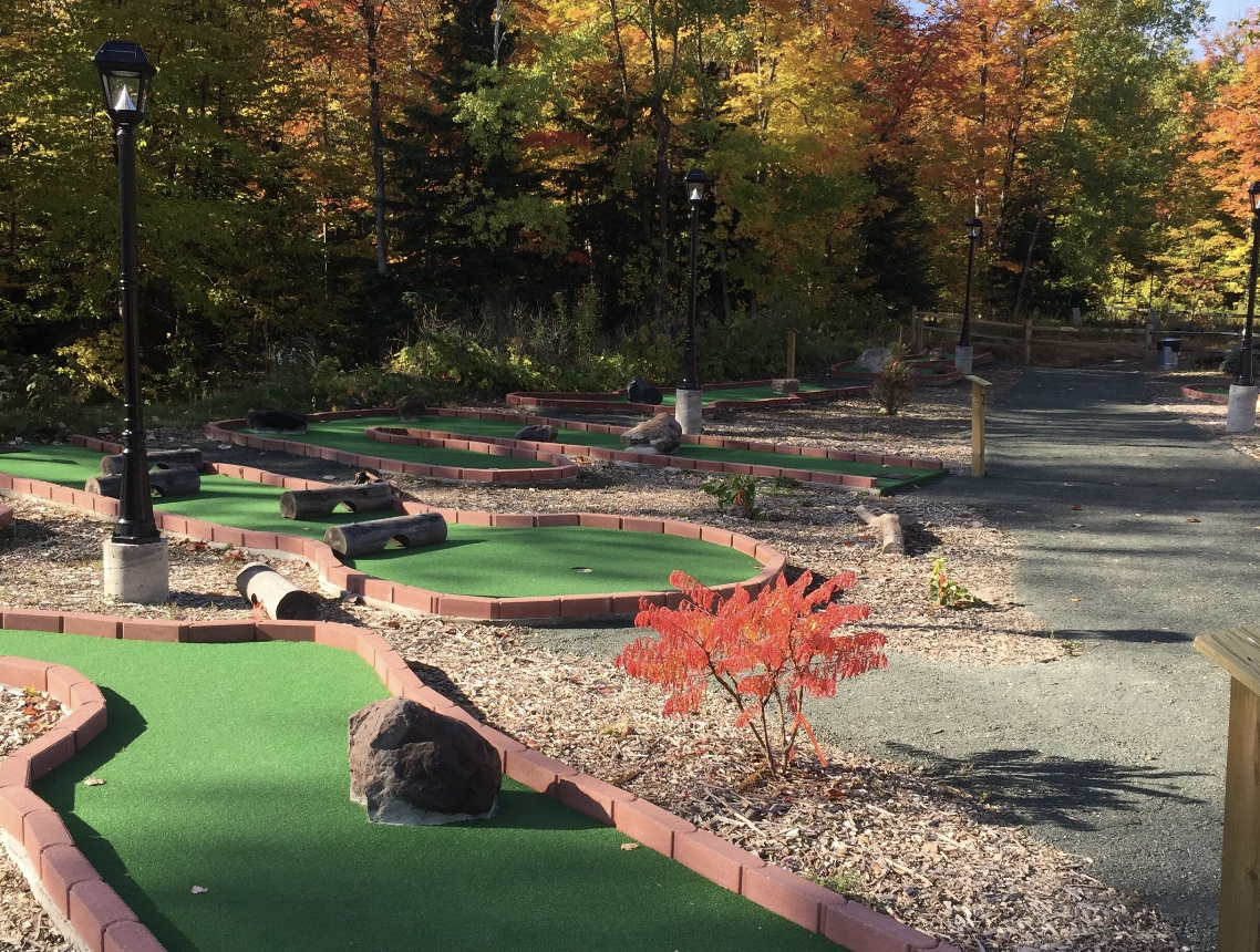 Putt Putt Golf Course on a Sunny Day