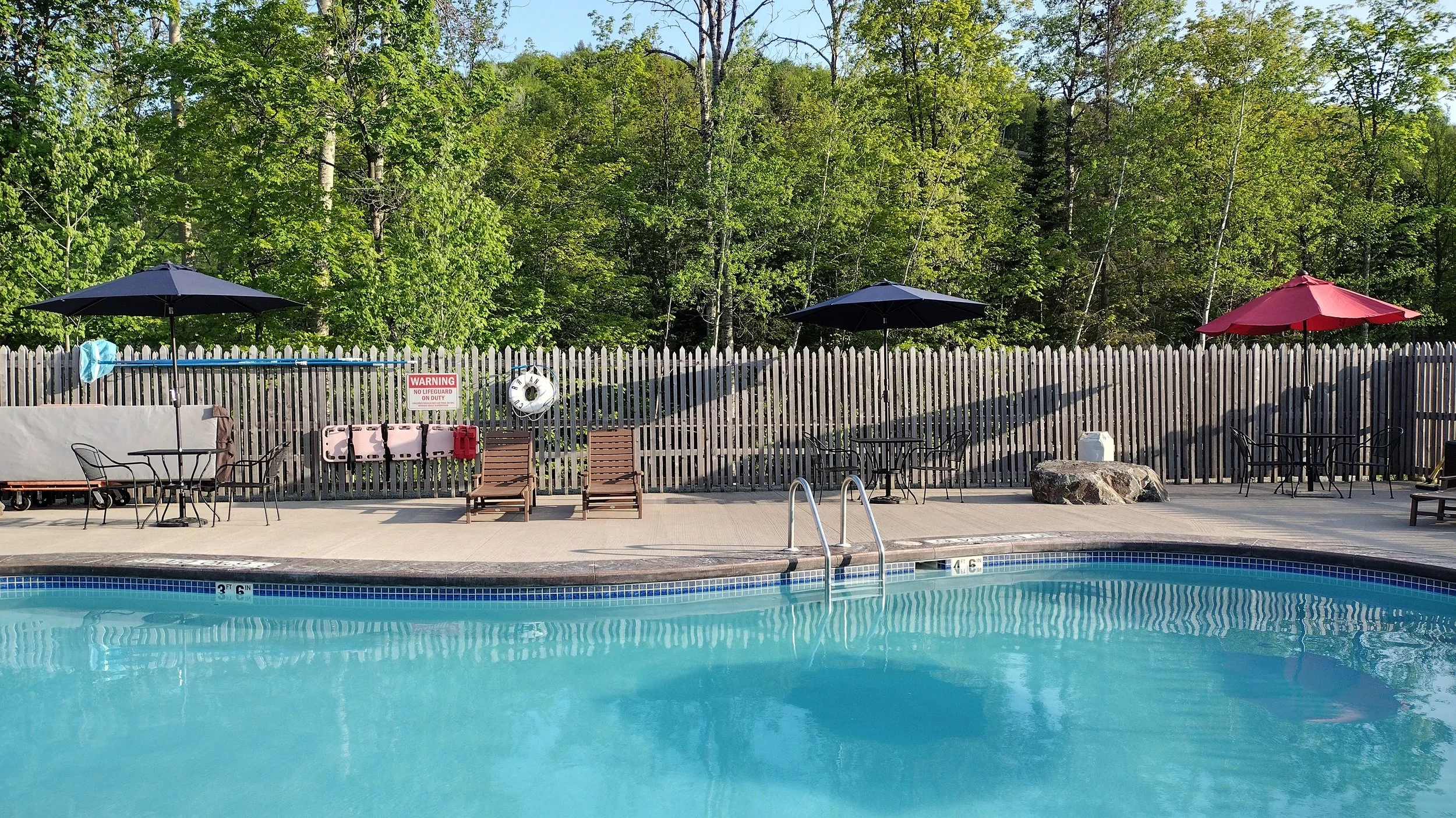 Swimming Pool at Raging River Resort Camp Marquette