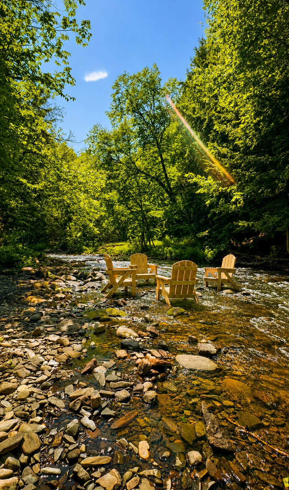 Chairs in the River