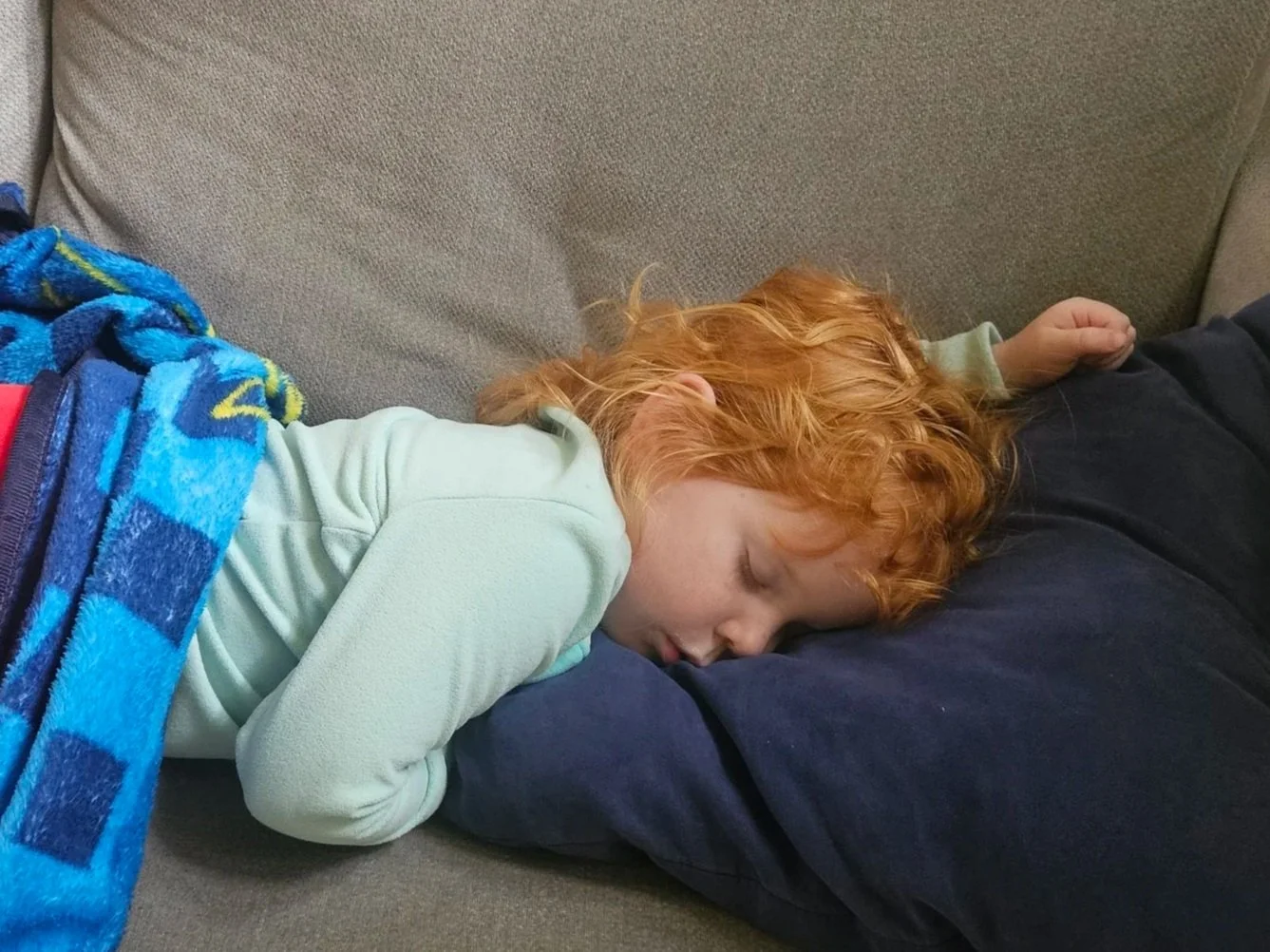 sleeping toddler