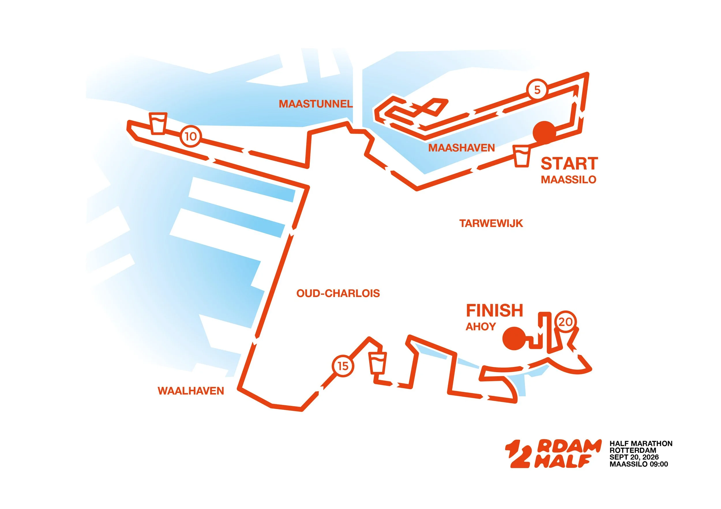 Parcours Rotterdam Half 2026