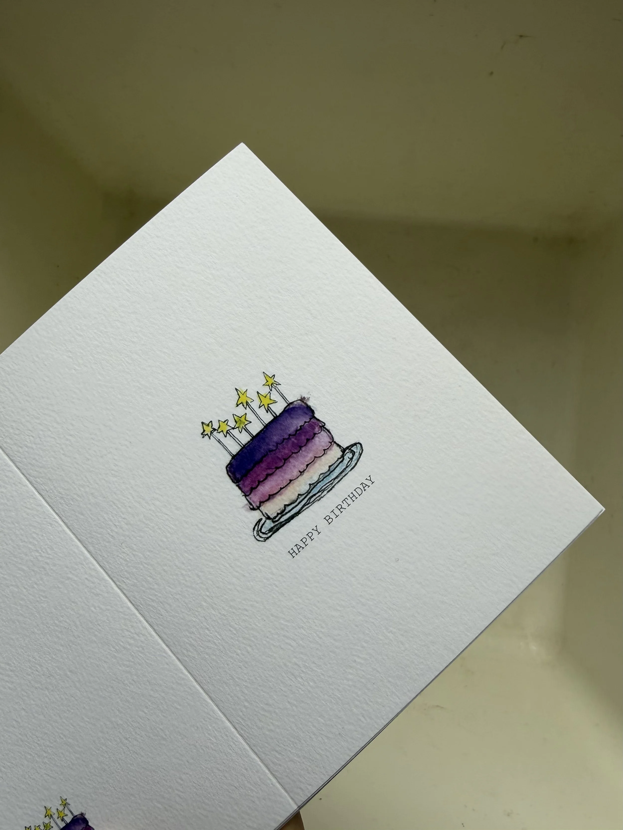 Stationery - Happy Birthday Cake