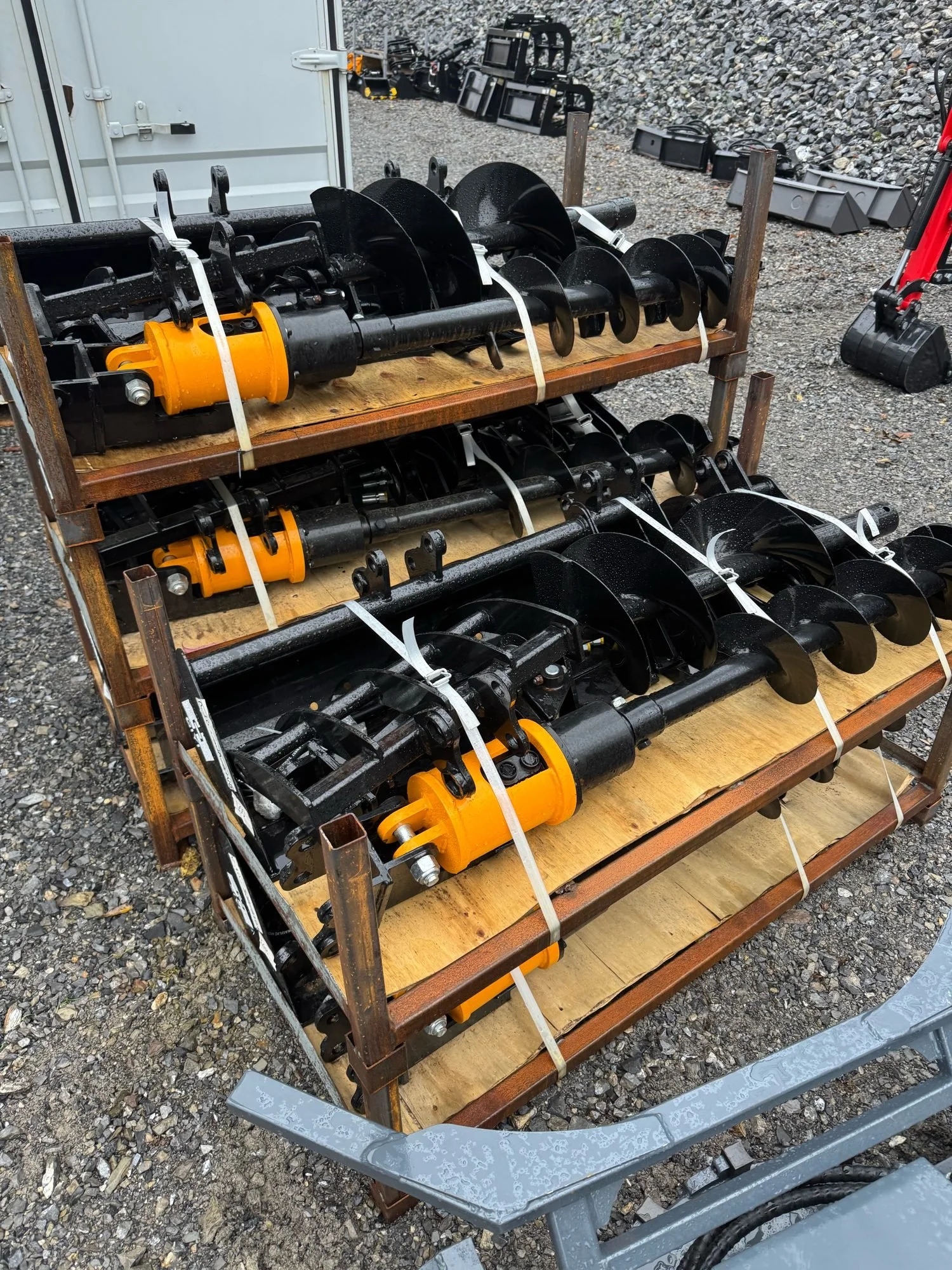 Guyi 8-piece mini excavator attachment set with auger bits Altoona PA