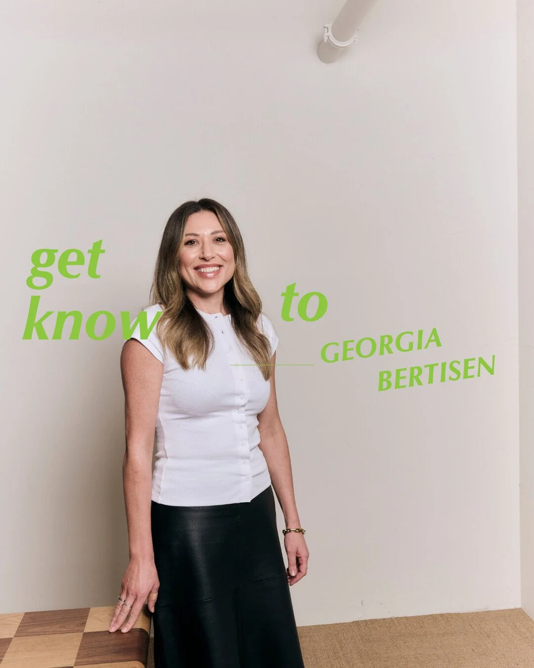 GET TO KNOW YOU: Georgia Bertisen, Digital Marketing Executive and Event Supervisor.

Part behind the screen, part on the floor. Always in the details.

Georgia brings genuine care, calm problem-solving and a sharp eye for what makes an experience fe