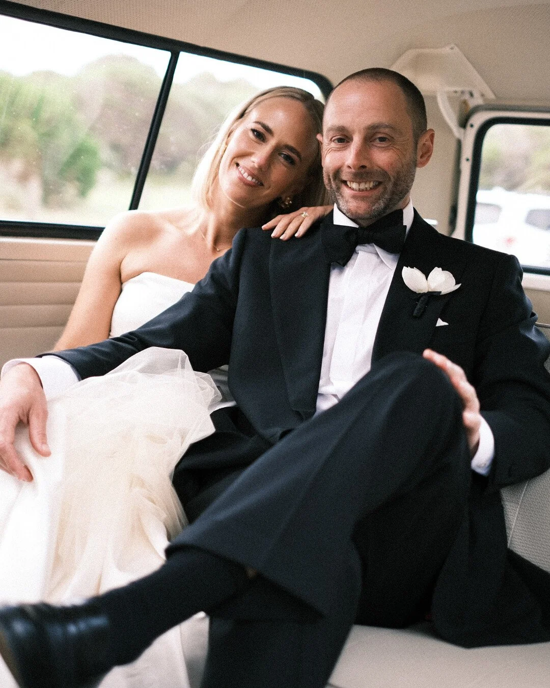 Lucy &amp; Mitch set the tone early - champagne on arrival, a sea of blue draping, and a ceremony that felt equal parts modern and beachside.

Cocktail hour brought WA prawns with tartar, oysters dressed with finger lime and mignonette, ricotta-fille