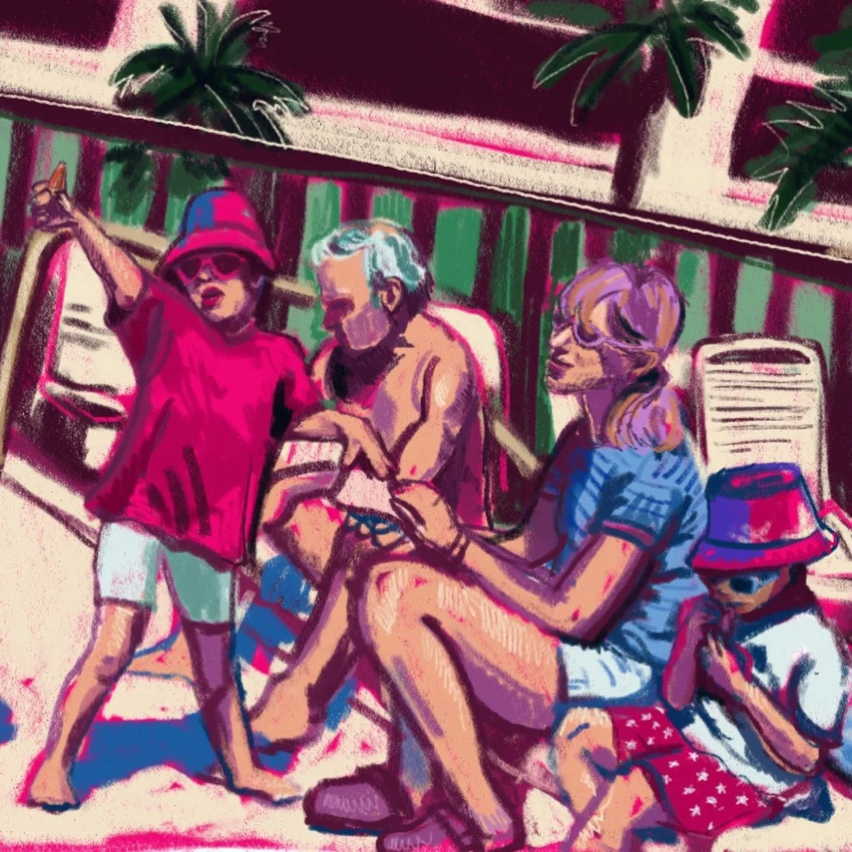 Sanibel Snackin'<em>Digital Illustration, 2025</em><br>