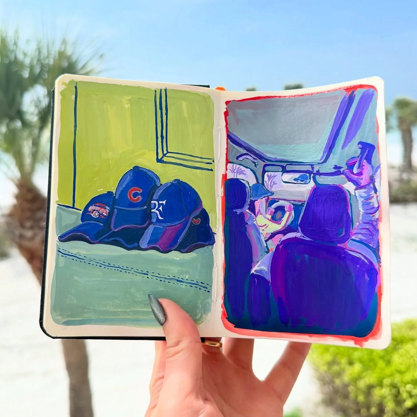 Sketches from Florida<em>Gouache, 2025</em><br>