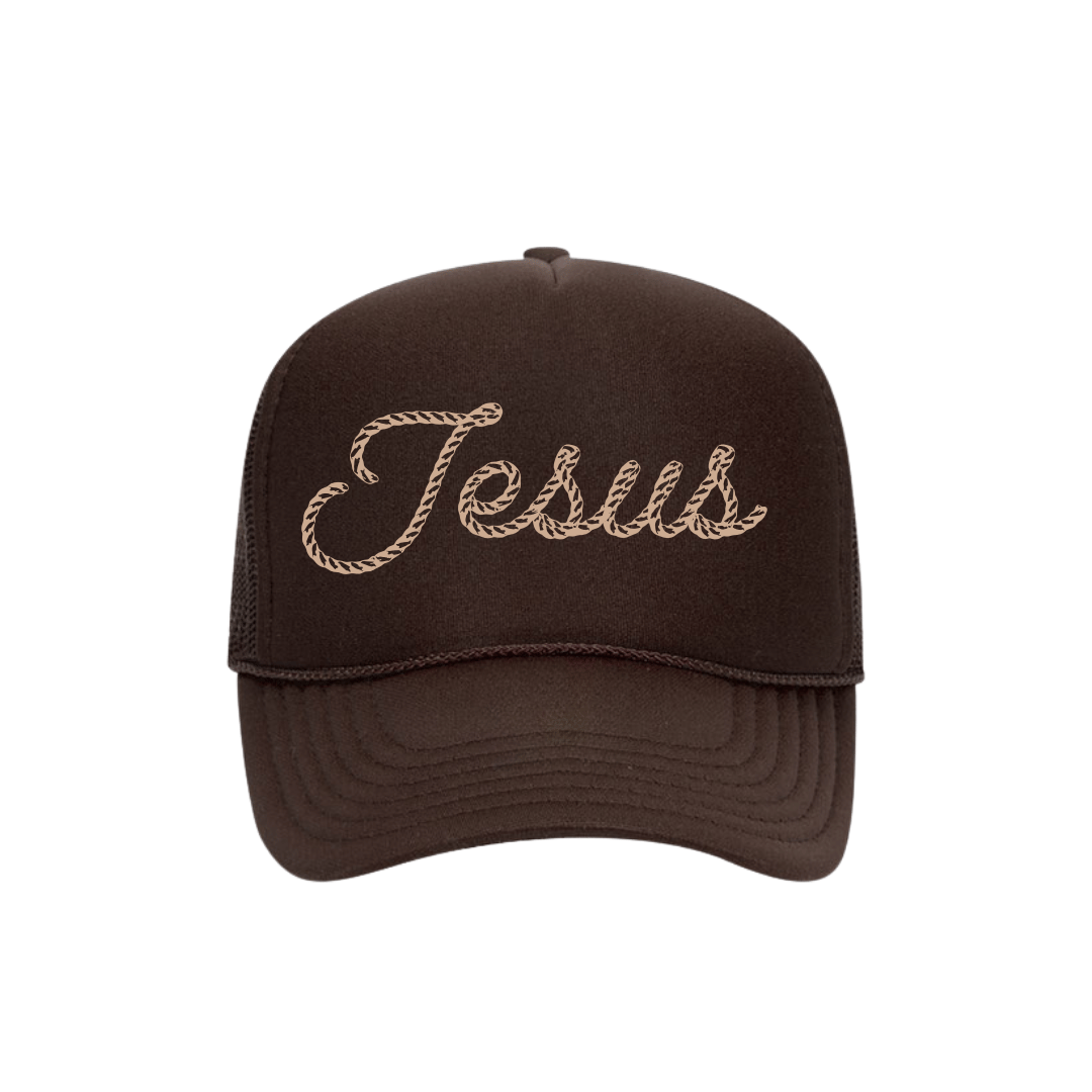 'Jesus' Embroidered Trucker Cap